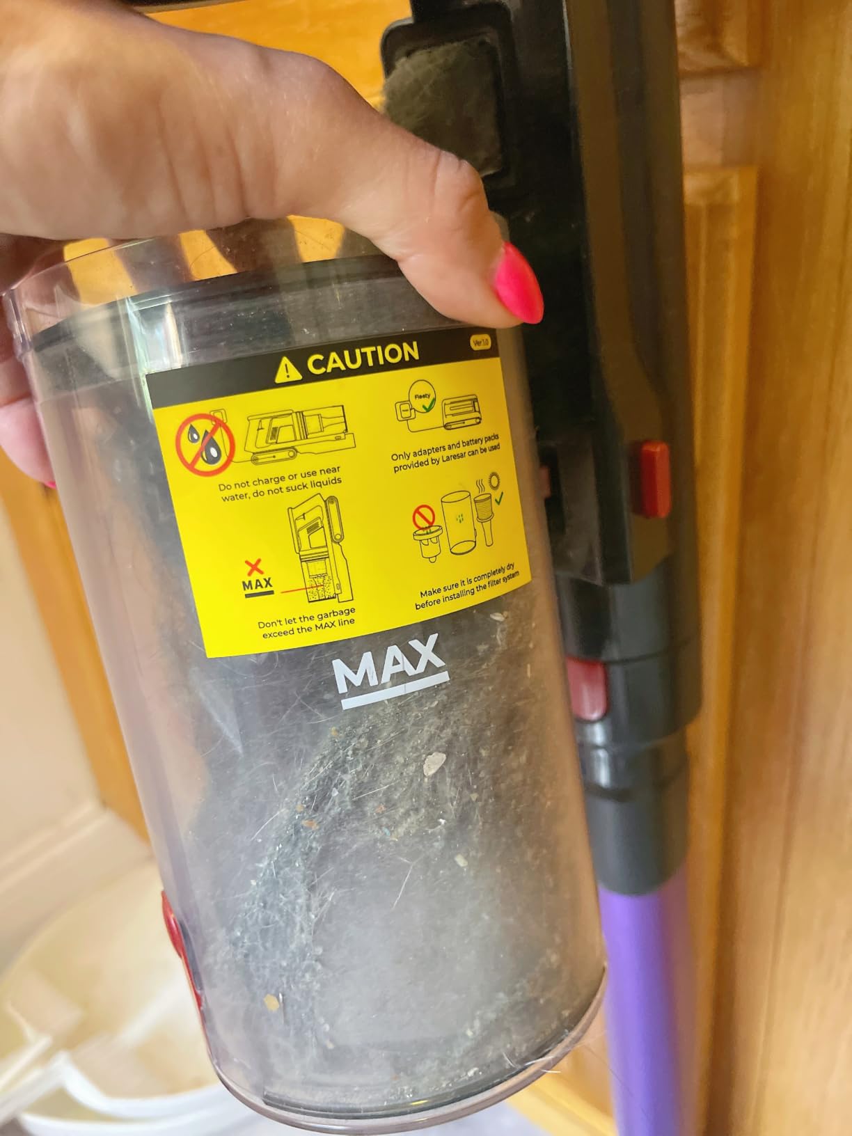 Cordless Vacuum Cleaner 55KPa 650W 70Mins Stick Vacuum Cleaners for Home with Pet Brush, 3.3Ft Hose, Wall Mount Charging, Auto Mode, Touchscreen, Self-Standing Vacuum for Pet Hair/Carpet/Car, Ultra10 customer photo 1
