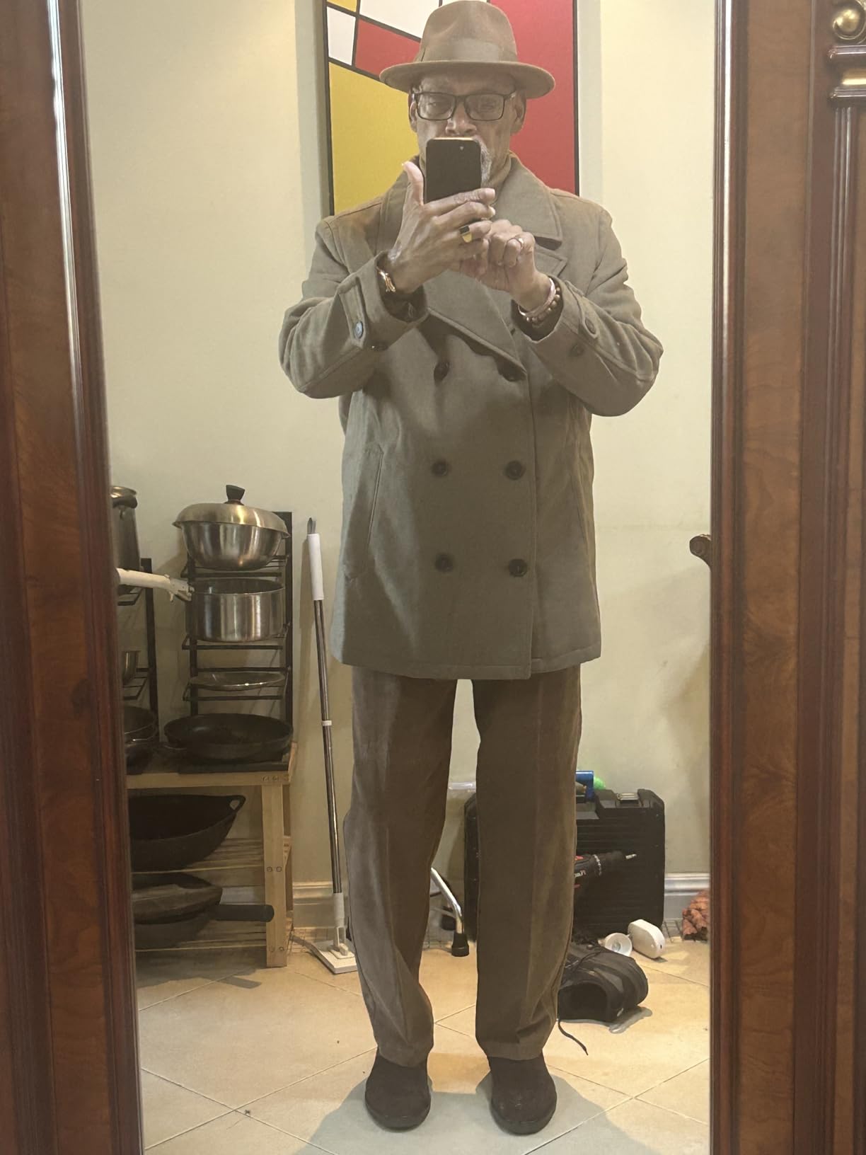 Men's Wool Blend Peacoat customer photo 2