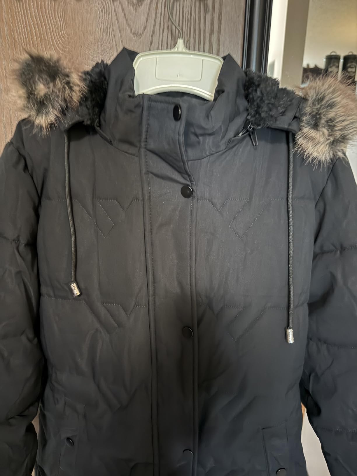 Women's Winter Coat Waterproof Long Insulated Parka with Detachable Hood customer photo 2