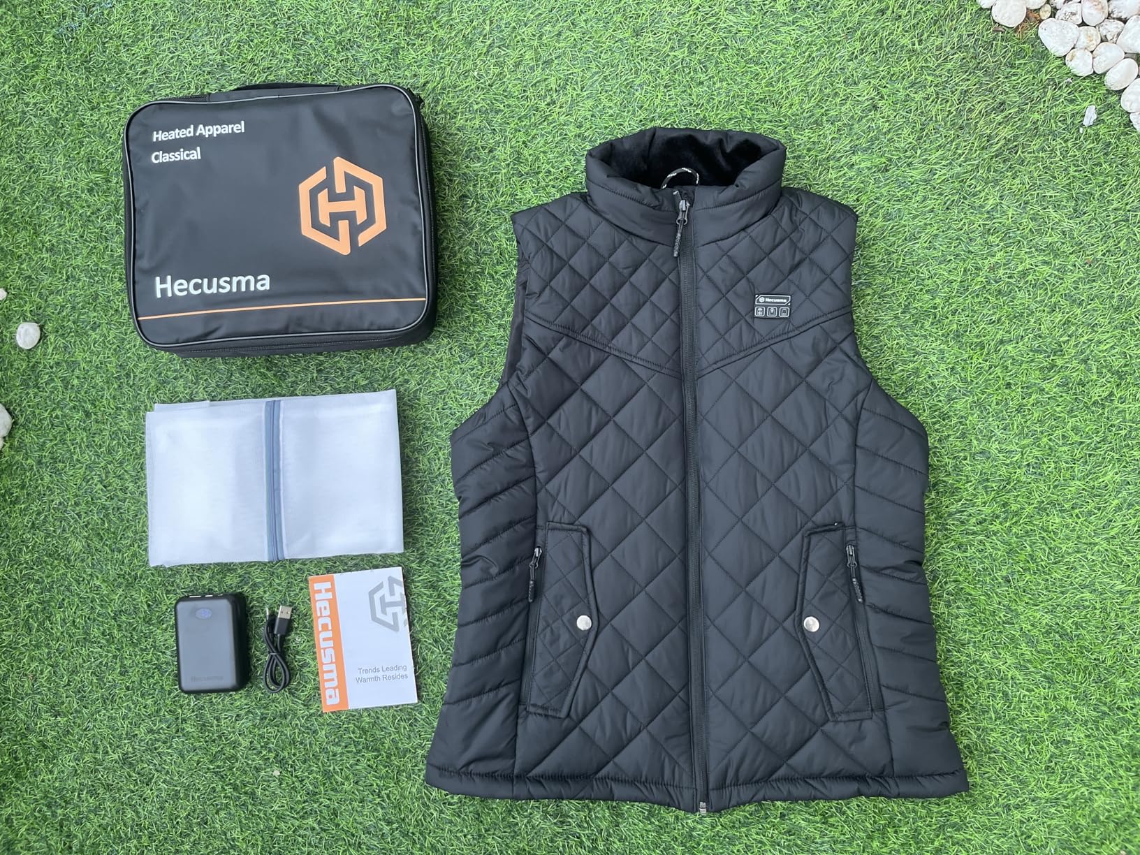 Quilted Heated Vest Women with Battery Pack 16000mAh 7.4V, Warming Heated Vests for Women, Smart Women's Heating Vest customer photo 1