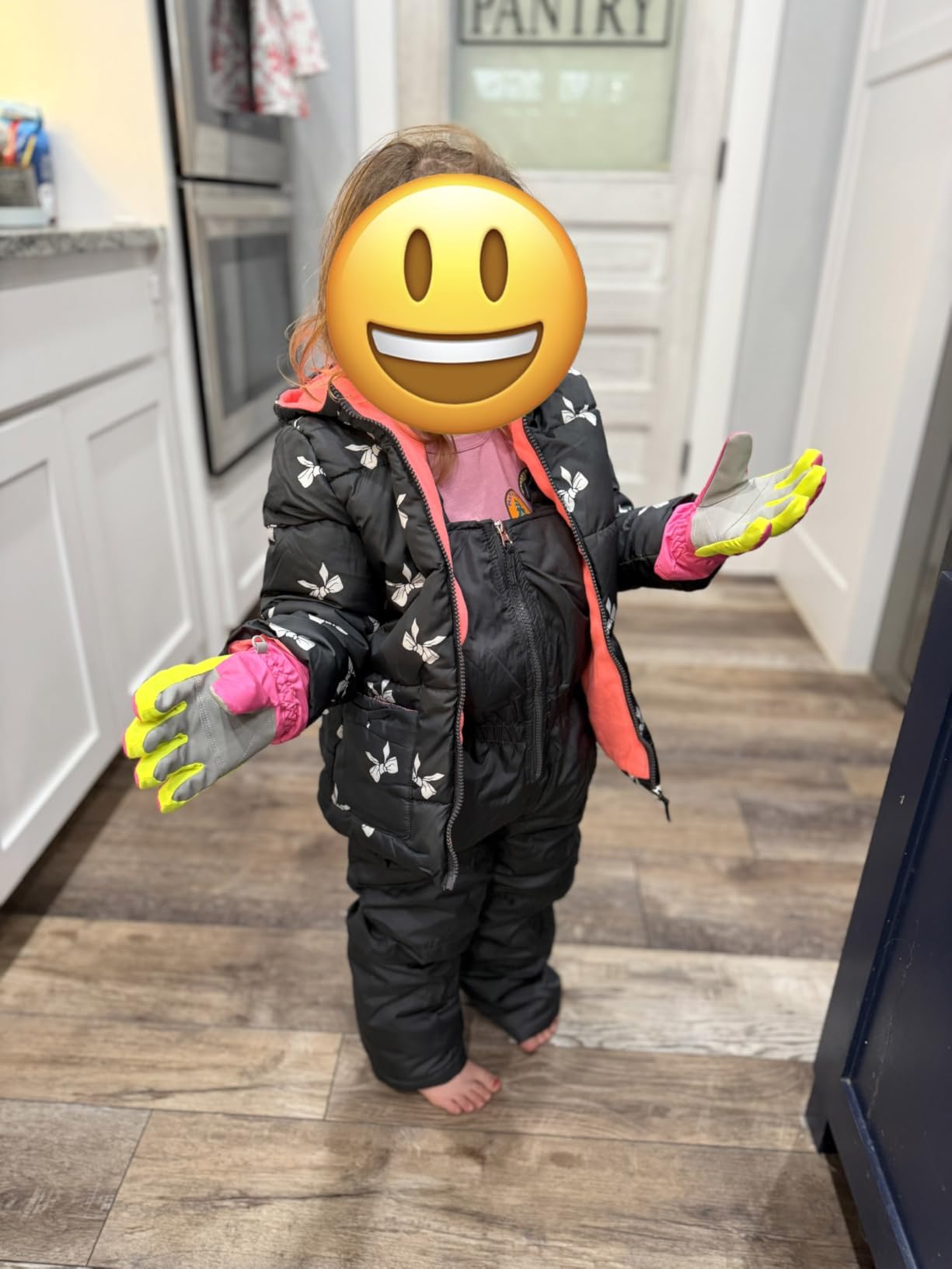 Girls Snowsuit 2-Piece Insulated Hooded Jacket & Bib customer photo 1