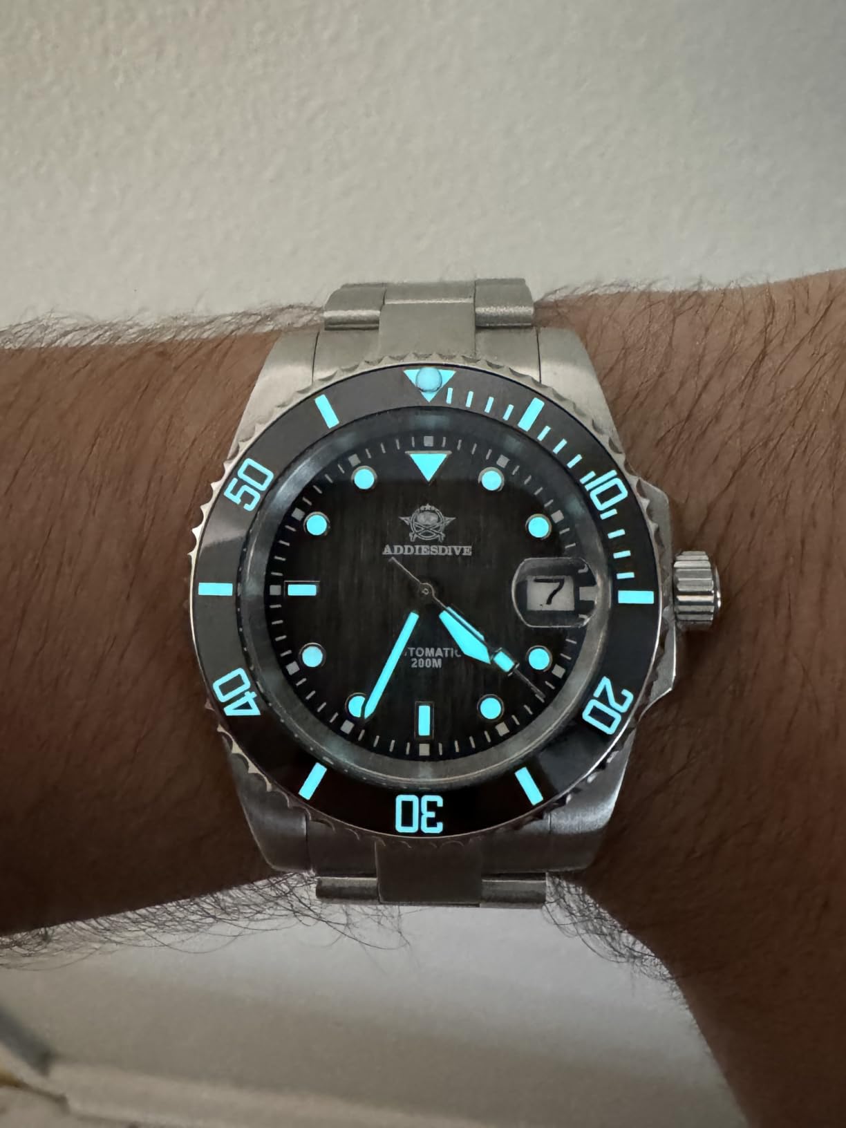 ADDIESDIVE Automatic Dive Watches for Men Sapphire Crystal 200 M Waterproof 41 MM 3D Dial Ceramic Bezel Stainless Steel customer photo 1