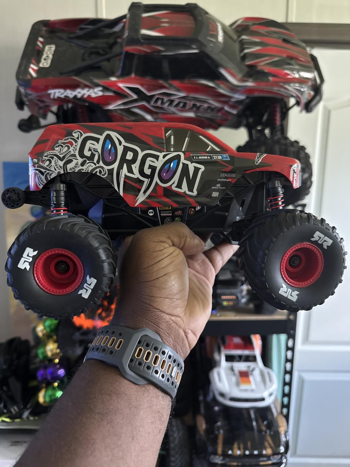 ARRMA Gorgon GROM 4X4 1/16 RC Monster Truck, RTR, Red | Brushed, Battery & Charger Included, ARA2130T2 customer photo 1