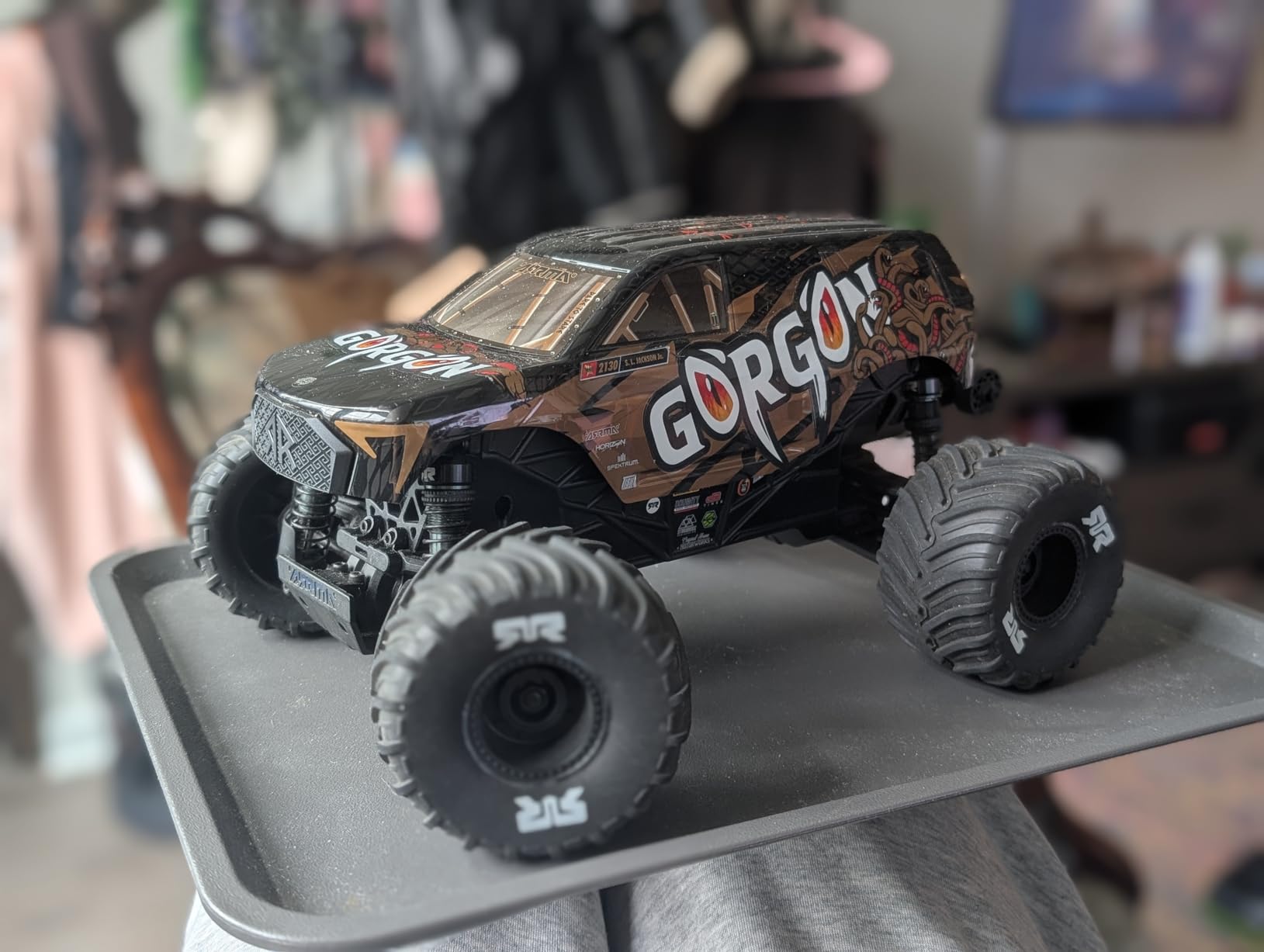 ARRMA Gorgon GROM 4X4 1/16 RC Monster Truck, RTR, Red | Brushed, Battery & Charger Included, ARA2130T2 customer photo 2