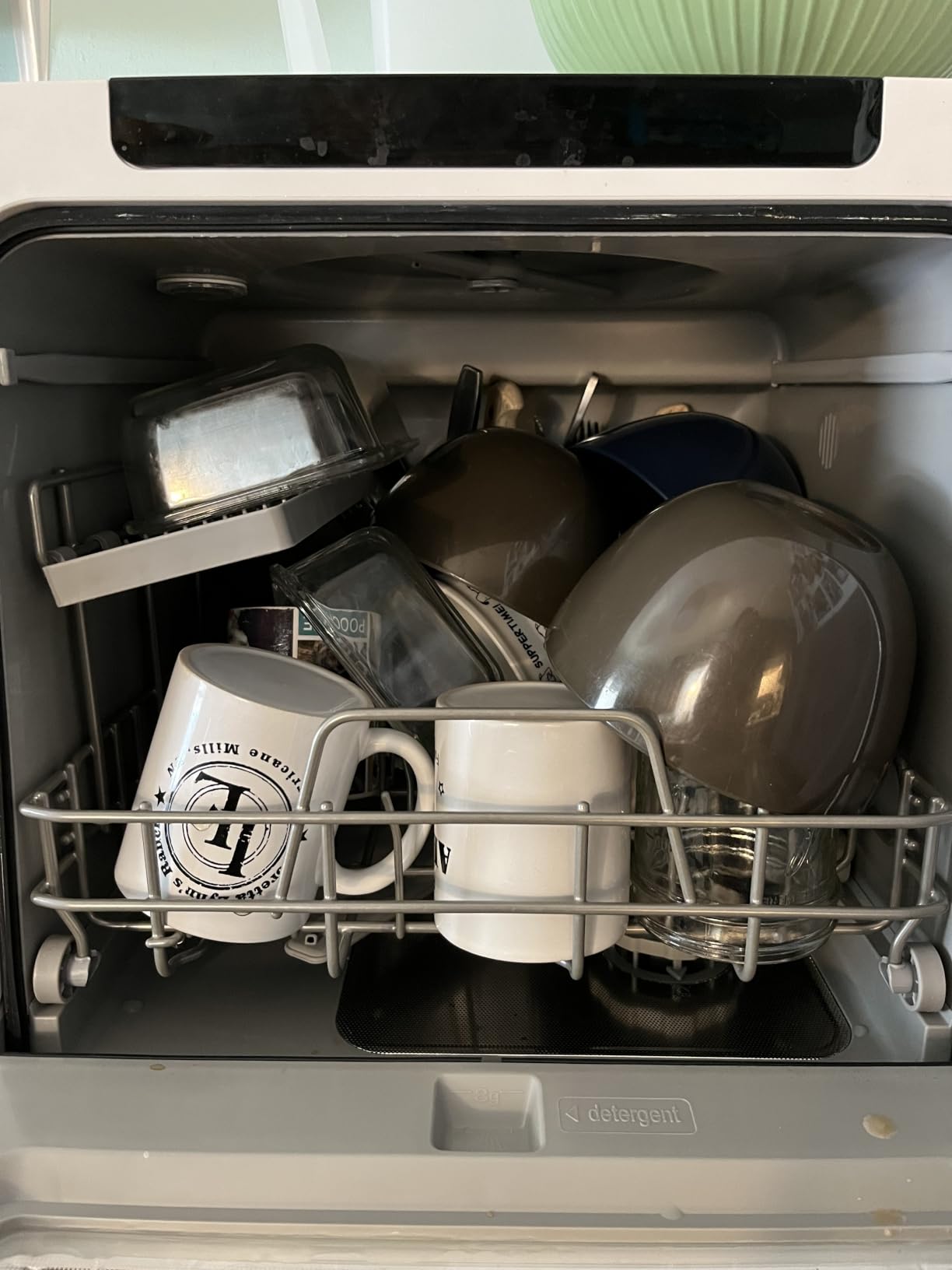 EUHOMY Countertop Dishwasher Portable with 8 Programs, 5L Built-in Water Tank, 167℉ High-Temp, No Hookup Needed, Portable Dishwasher with Slef-Clean/Baby Care/Air Dry/Quick/ECO/Fruit/Normal Mode customer photo 1