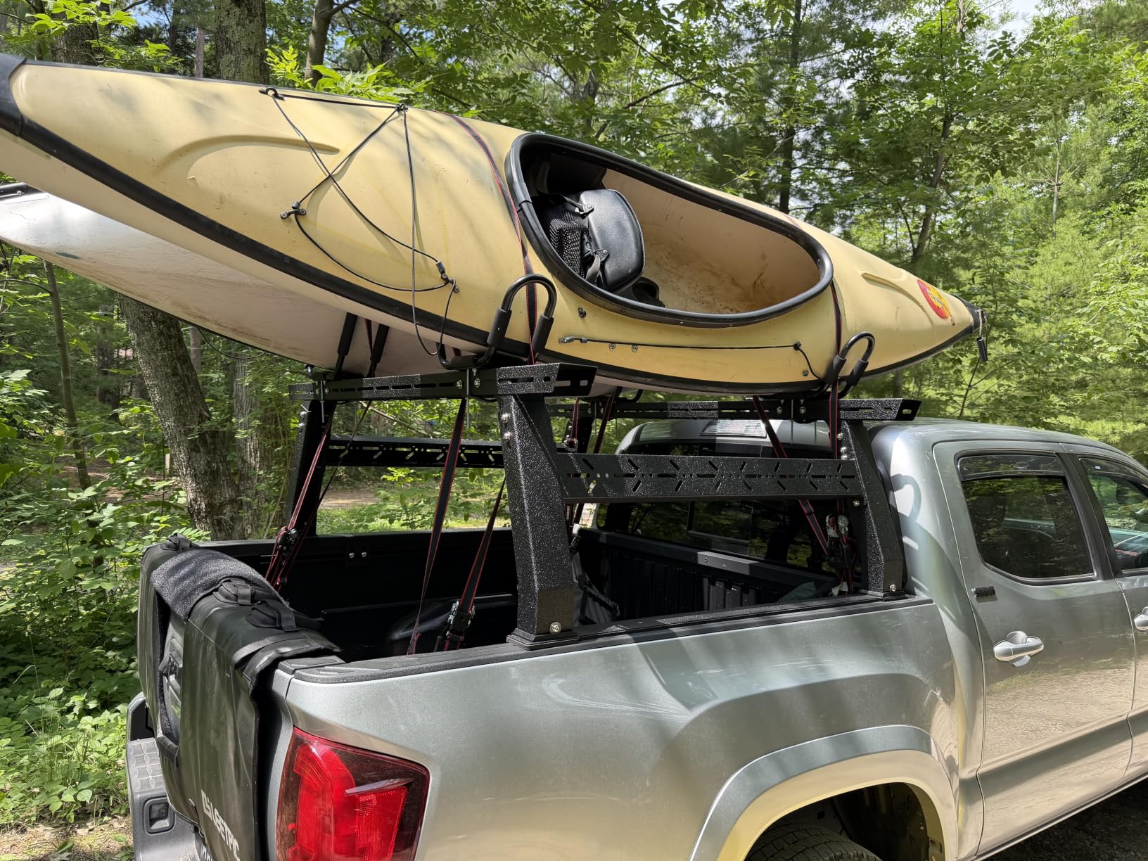 Binary Star Adjustable Truck Bed Rack Compatible with Most Trucks (Chevy/Dodge/Ford/Gladiator/Tundra/Tacoma), Kayak, Lumber, Ladder Rack customer photo 1