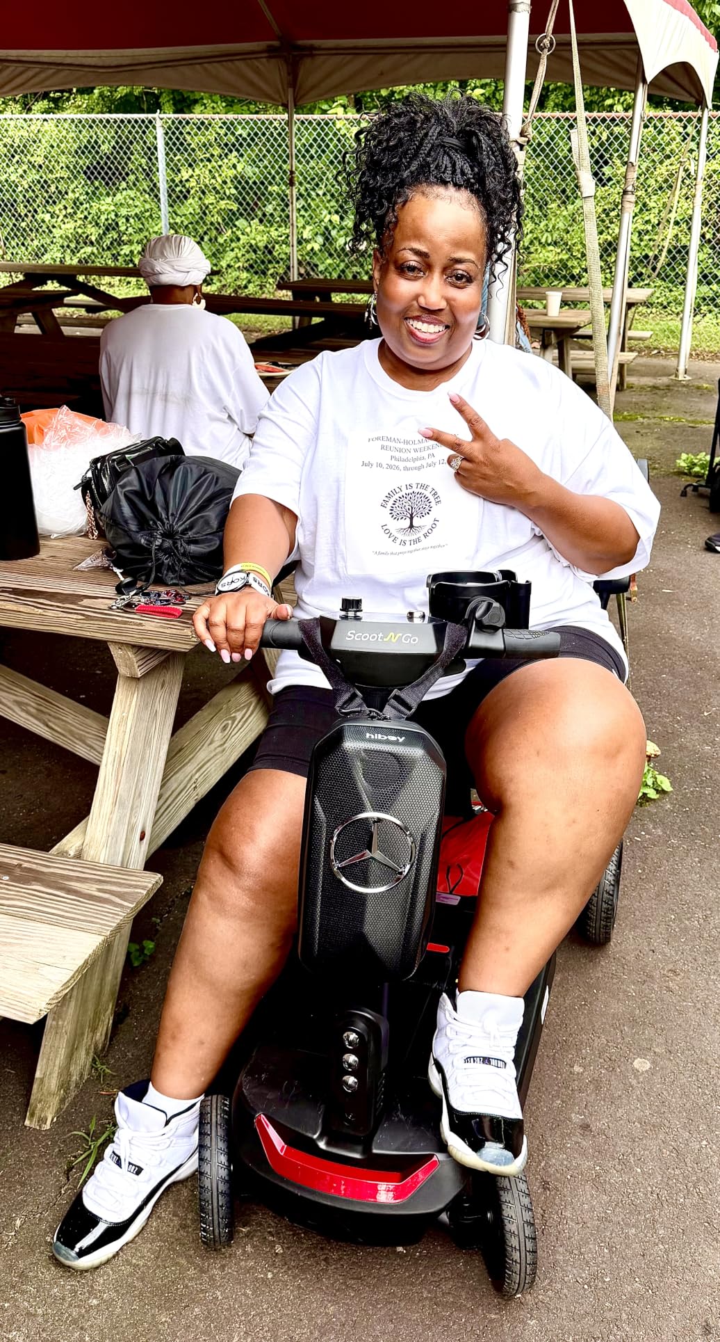 SCOOTNGO Lite Mobility Scooter for Seniors & Adults, 39lbs Electric Scooter | Lightweight, Foldable, Portable, 4 Wheel, Airline Approved, Dual Lithium Batteries, No Assembly Needed customer photo 2
