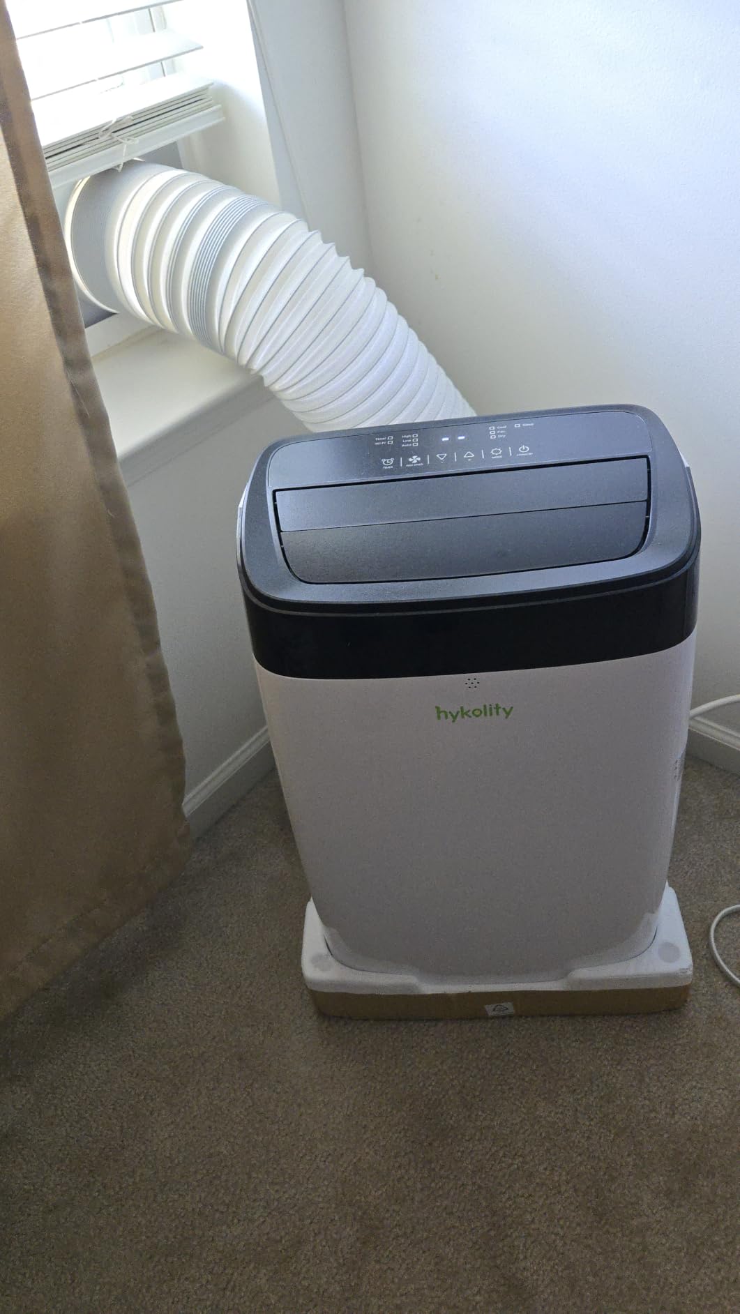 Hykolity WiFi Enabled Portable Air Conditioners 10,000 BTU, Cools Rooms Up To 450 Sq.Ft, 45dB Dual Motor 5 in 1 Quiet Smart AC Unit with Cool, Fan, Dehumidifier, 24H Timer & Sleep Mode customer photo 2