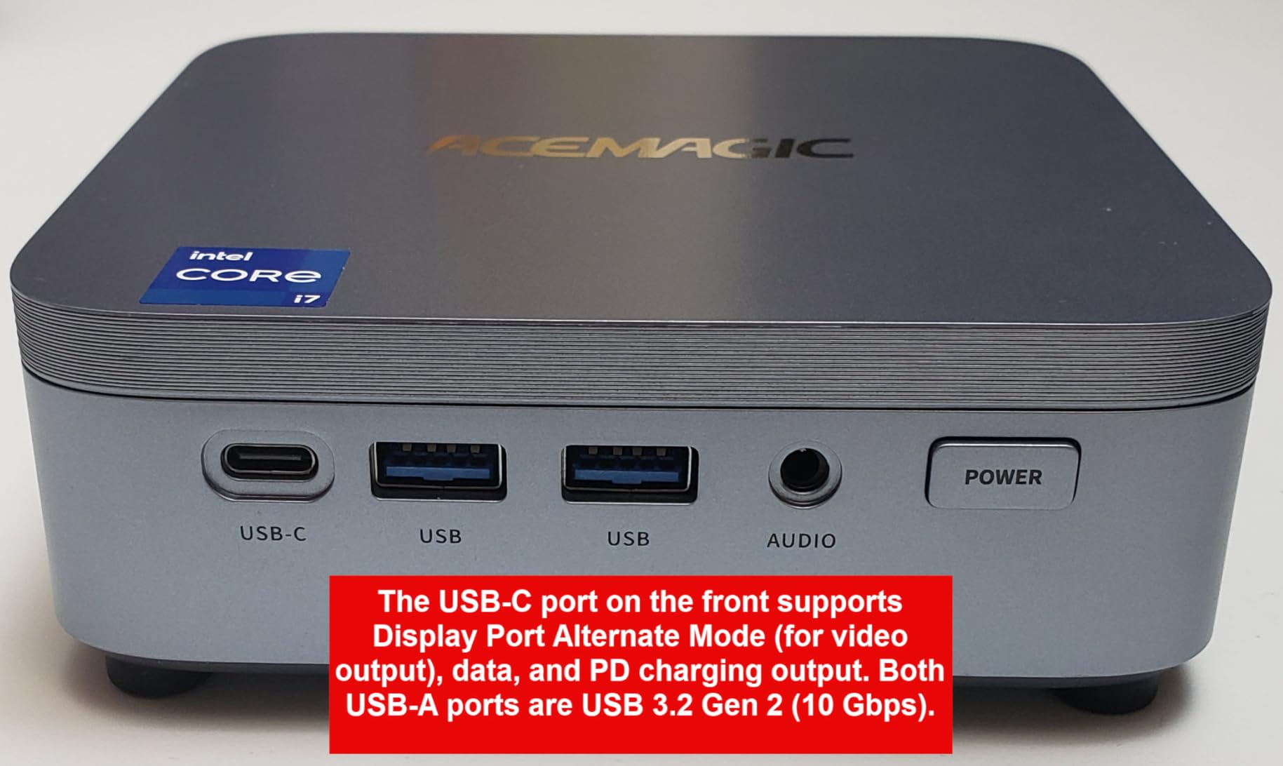 ACEMAGIC M5 Mini PC Windows 11 Pro, Intel Core 14450HX 32GB DDR4 1TB SSD Mini Computers(Beat i9-11900H/R9 6900HX), NVMe PCIe4.0/USB3.2/Type-C/BT5.2/WiFi6/for Business Office Home Desktop PC 55W customer photo 1