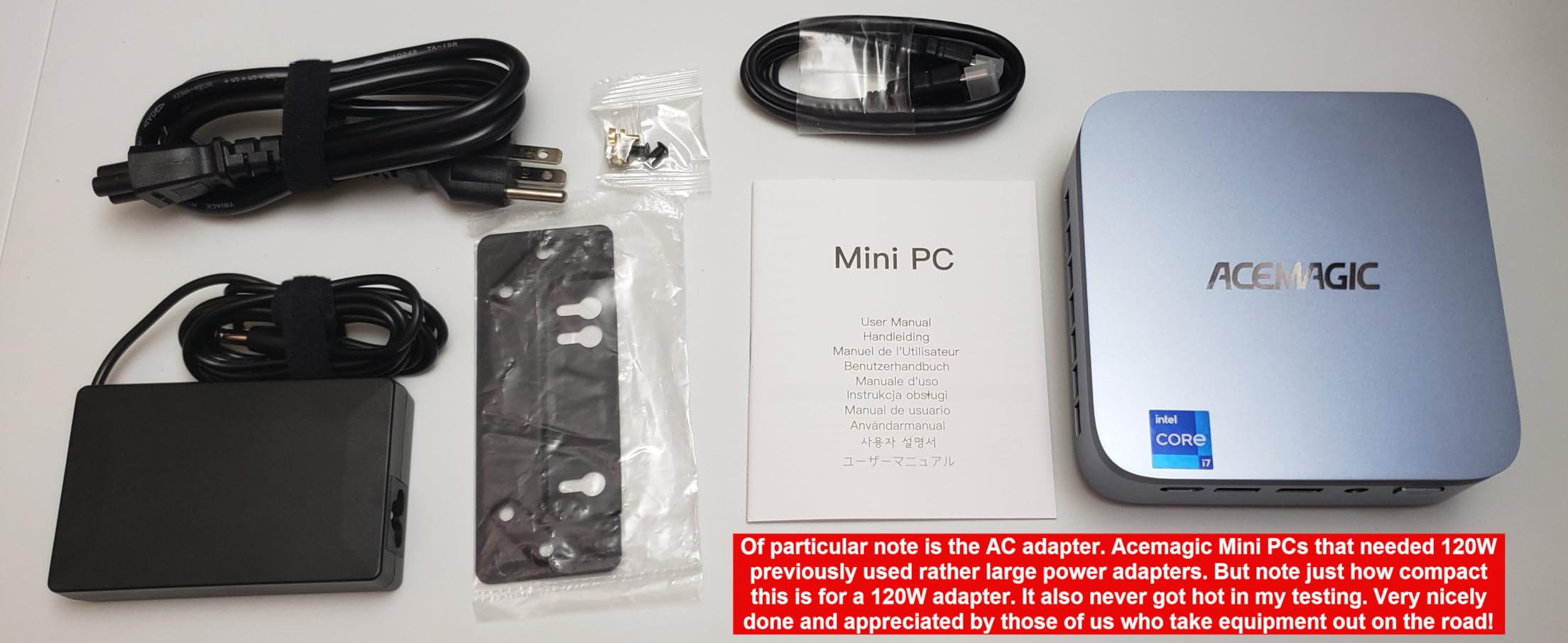 ACEMAGIC M5 Mini PC Windows 11 Pro, Intel Core 14450HX 32GB DDR4 1TB SSD Mini Computers(Beat i9-11900H/R9 6900HX), NVMe PCIe4.0/USB3.2/Type-C/BT5.2/WiFi6/for Business Office Home Desktop PC 55W customer photo 2