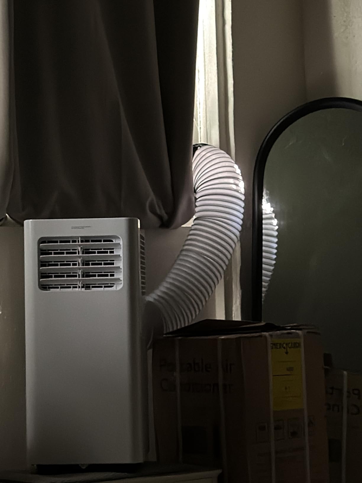 EUHOMY 8,000 BTU Portable Air Conditioners, 4-in-1 Air Conditioner Portable Up to 350 Sq.Ft., Portable AC Unit with Cool, Fan, Dehumidifier, Sleep, 24H Timer, Remote & Installation Kit, for Bedroom customer photo 2