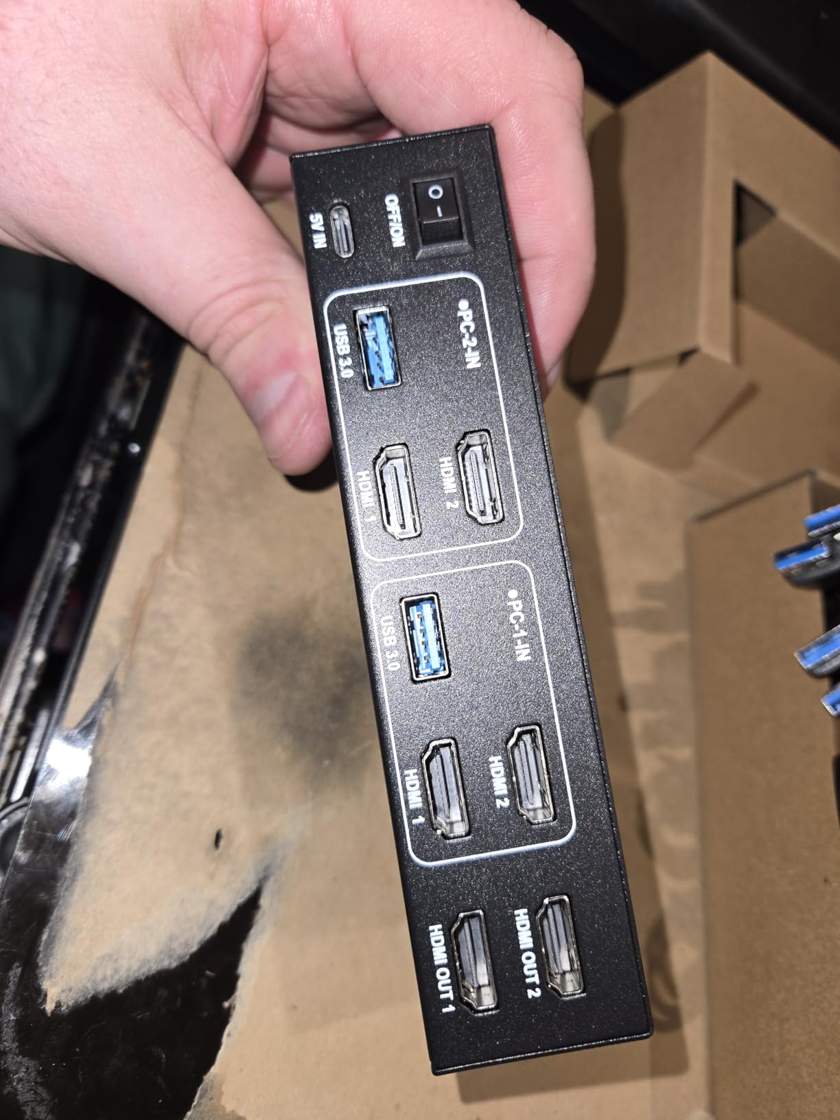 HDMI KVM Switch 2 Monitors 2 Computers, 4K@60Hz Dual Monitor KVM Switches USB Switch with 4 USB 3.0 Ports Sharing Keyboard Mouse Printer, Computer Switch Monitor Switch for 2 Computers with Controller customer photo 1