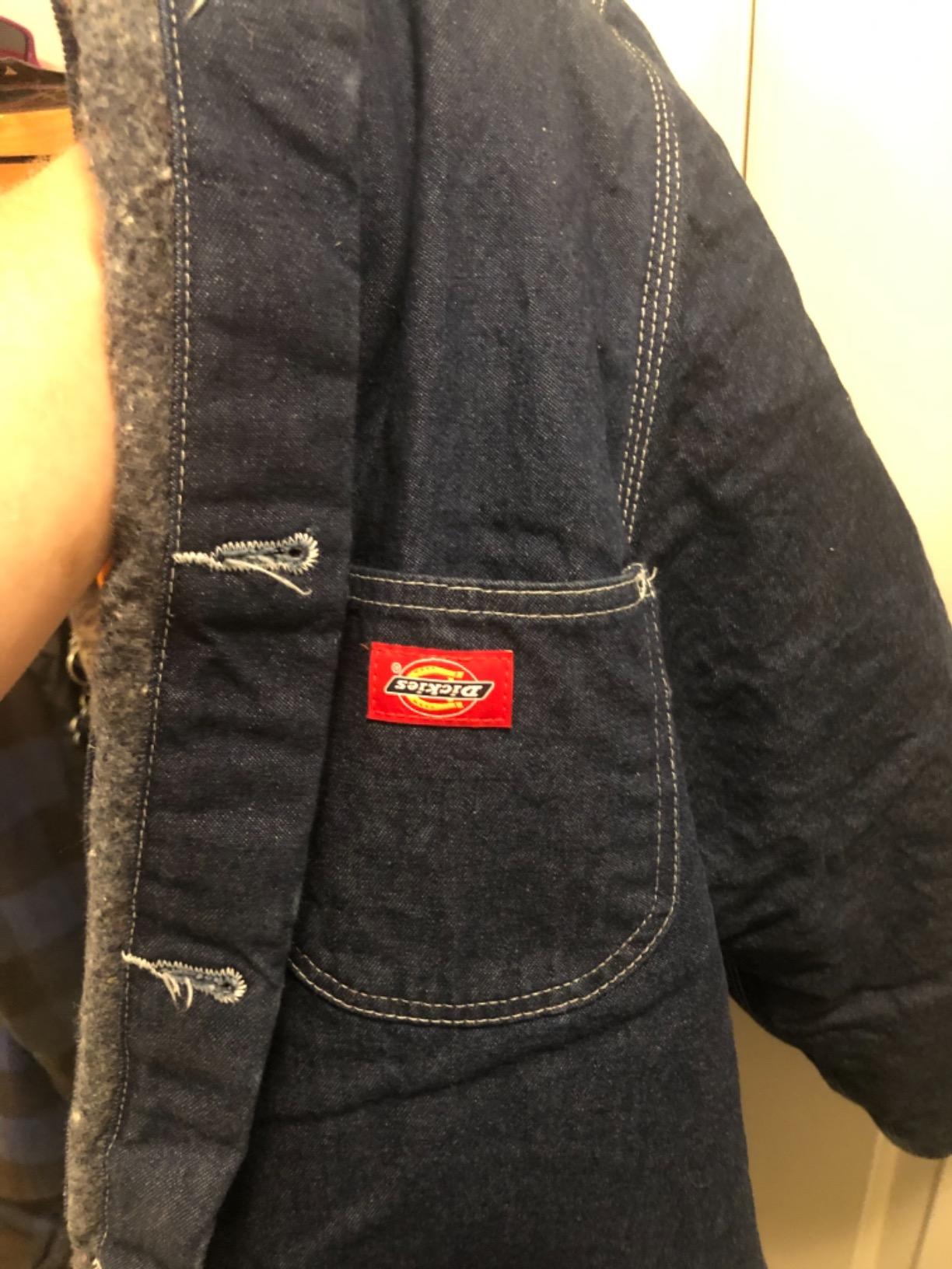 Dickies Men's Blanket Lined Denim Chore Coat customer photo 1