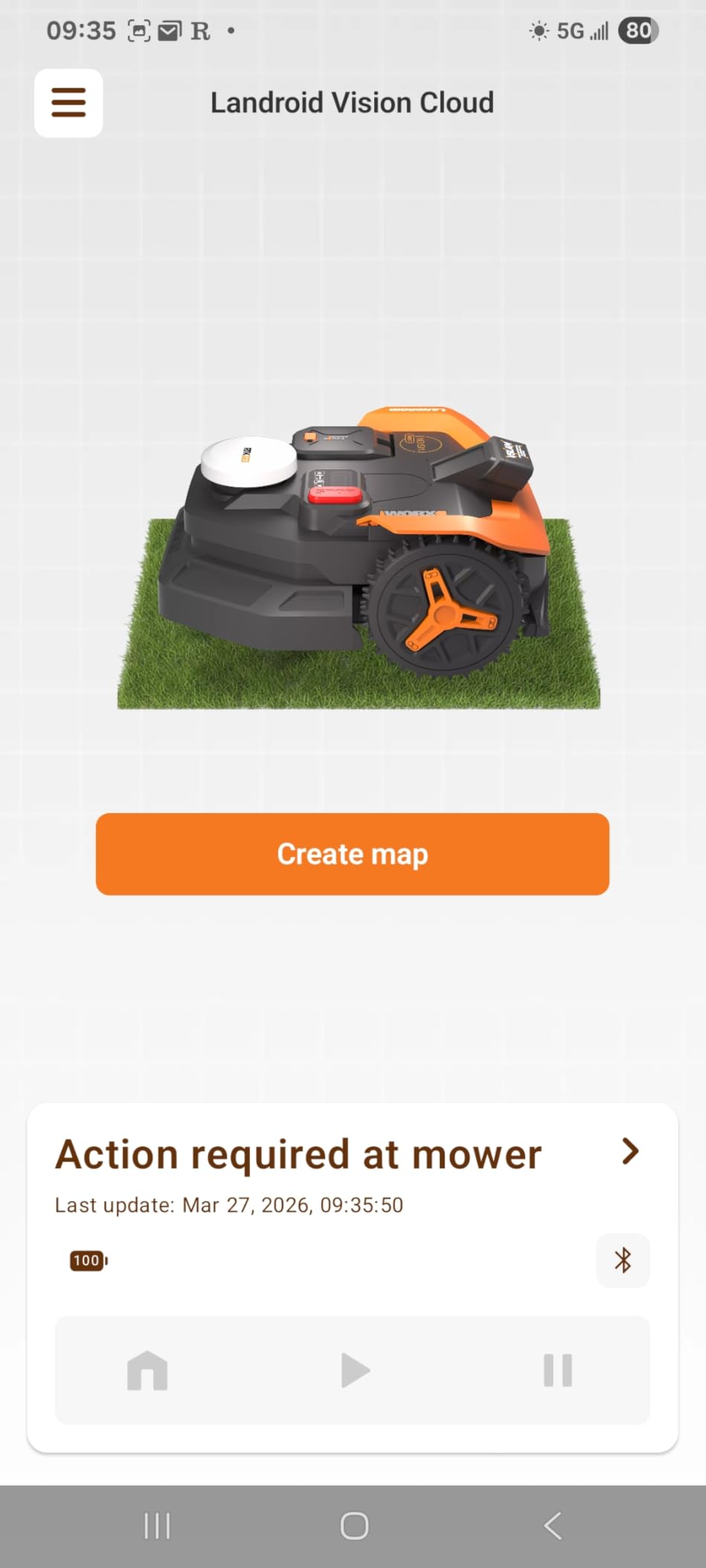 WORX Robot Lawn Mower for 1/2 Acre, No Perimeter Wire, WR320 Landroid Vision Cloud with AI Obstacle Avoidance, RTK Cloud Navigation, Auto Mapping, App Control, 30% Slope customer photo 2