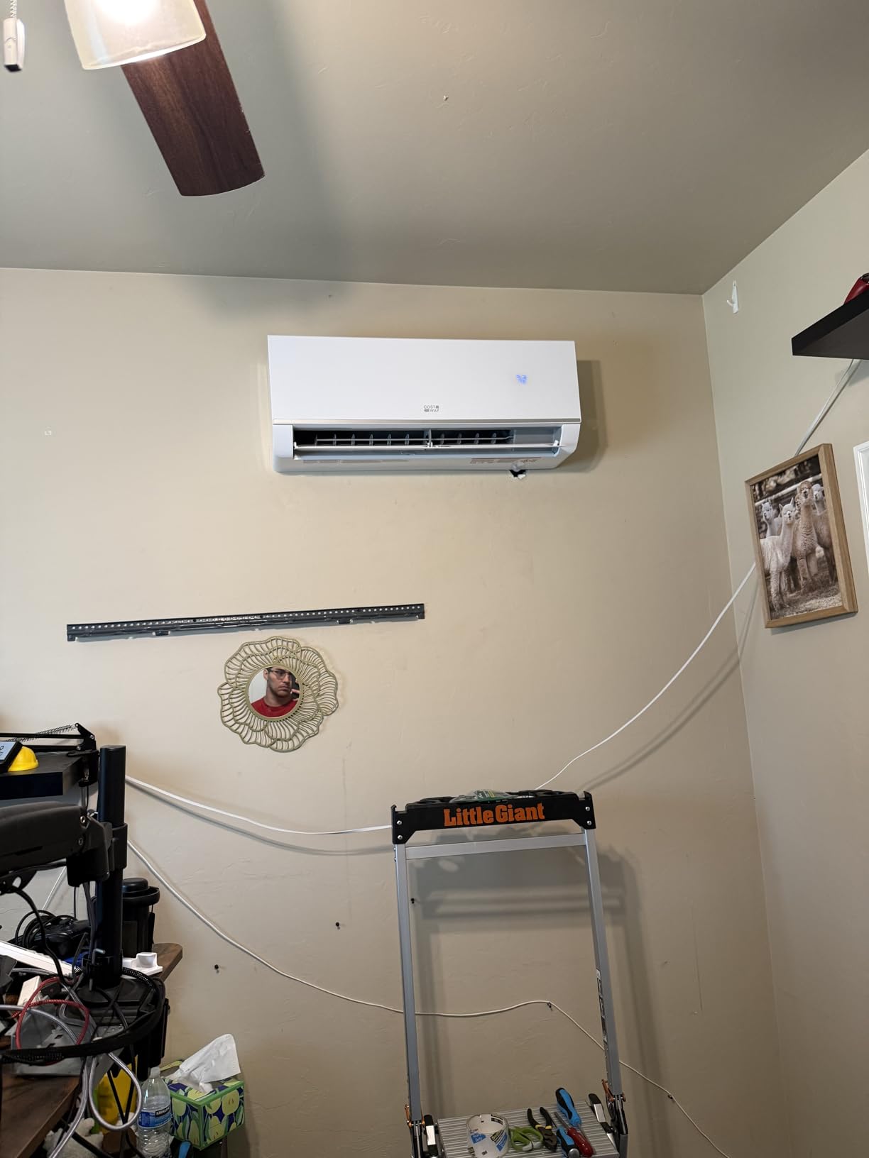 COSTWAY 20K Dual 2 Zone Mini Split AC/Heating System | 23 SEER2 12000 BTU+ 12000 BTU WiFi Enabled Split AC w/Heat Pump & Pre-Charged, Line Set Included, 208/230V (Blast Pro Series) customer photo 1