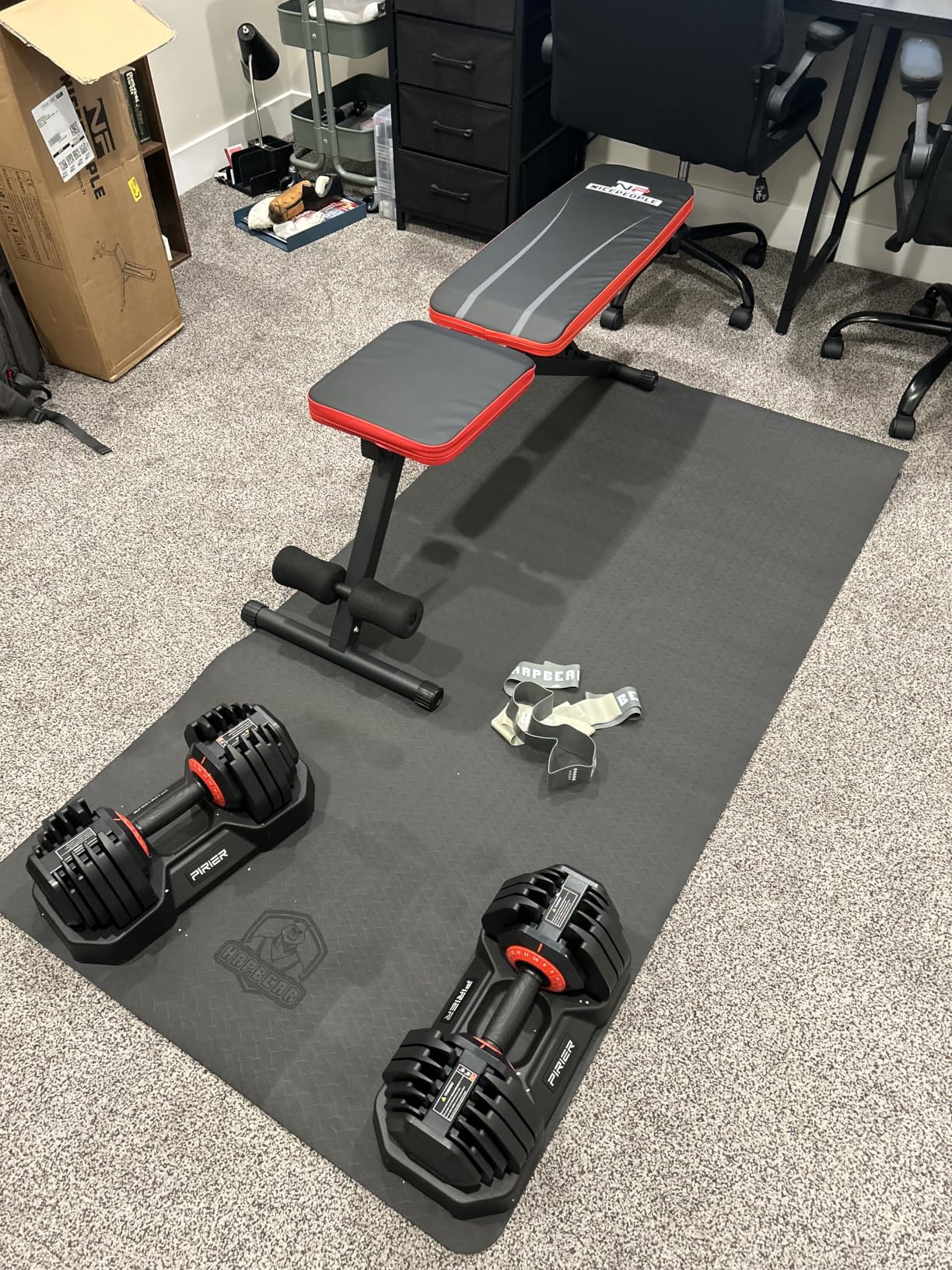 PIRIER Adjustable Dumbbell Set 50LB, 18-in-1 Free Weight Adjustable Dumbbells, One-Hand Twist Adjust, Space-Saving Design, Home Gym Strength Training Equipment for Men & Women customer photo 2