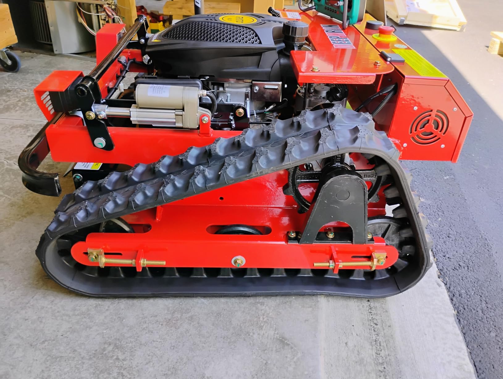Infront Remote Control Lawn Mower, 20 Inch Cutting Width, Adjustable Height 0.79-5.9 Inches, Track Design, All-Terrain for Steep Slopes Tall Grass Large Lawns customer photo 2