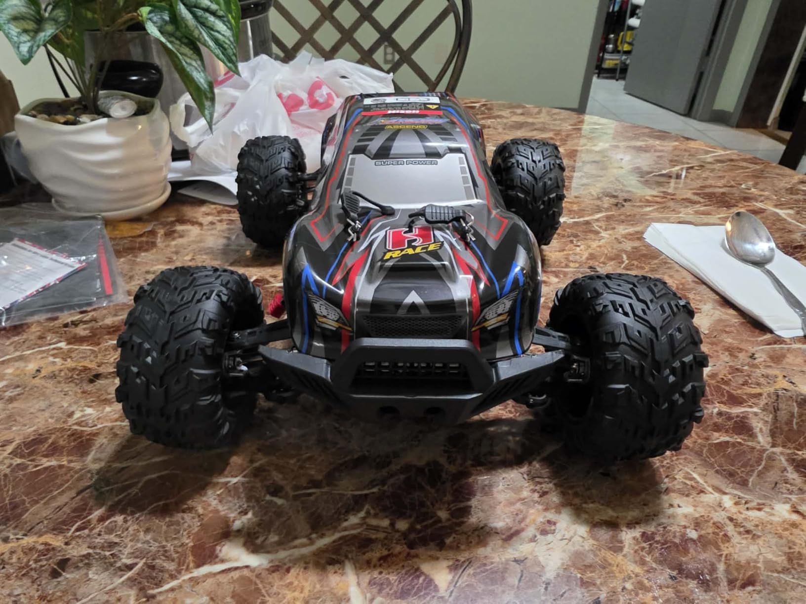 Hosim 1:10 Brushless RC Cars for Adults & Boys, 60+ KMH Big Remote Control Car, 4WD Off Road Monster Truck, 40+ Min Play Waterproof All-Terrain RC Truck, Hobby Grade Electric Toy Vehicle Gift customer photo 2