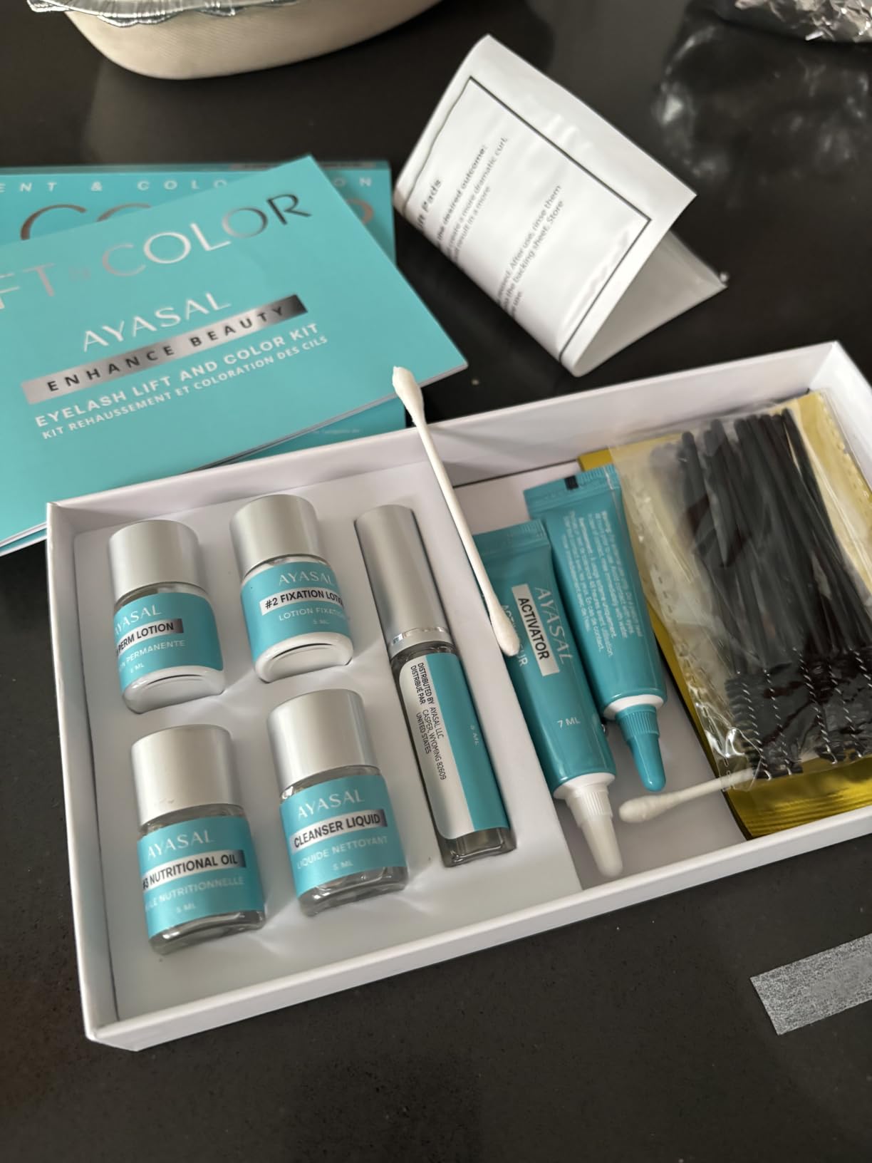AYASAL Lash Lift Kit: Korean Formula Eyelash Perm, Non-Irritating Gentle Eyelash Lift Kit, Thio-Free Formula for Lash Lifting and Coloring - with Detailed Instructions for Home Use customer photo 1