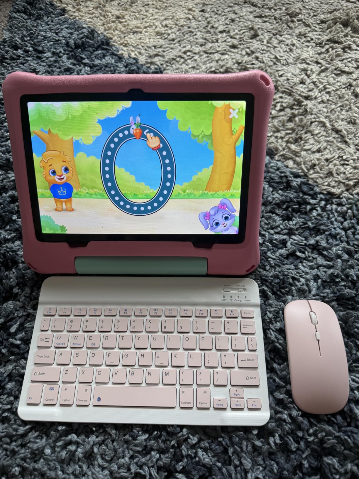 aiprotablet Kids Tablet, Android 16 Tablet for Kids 10 inch Octa-Core 2.2GHz with Case, 30GB RAM 64GB ROM, 2TB Expand, Parental Control, Dual Camera, BT, WiFi, with Keyboard Mouse Stylus, Gift (Green) customer photo 1