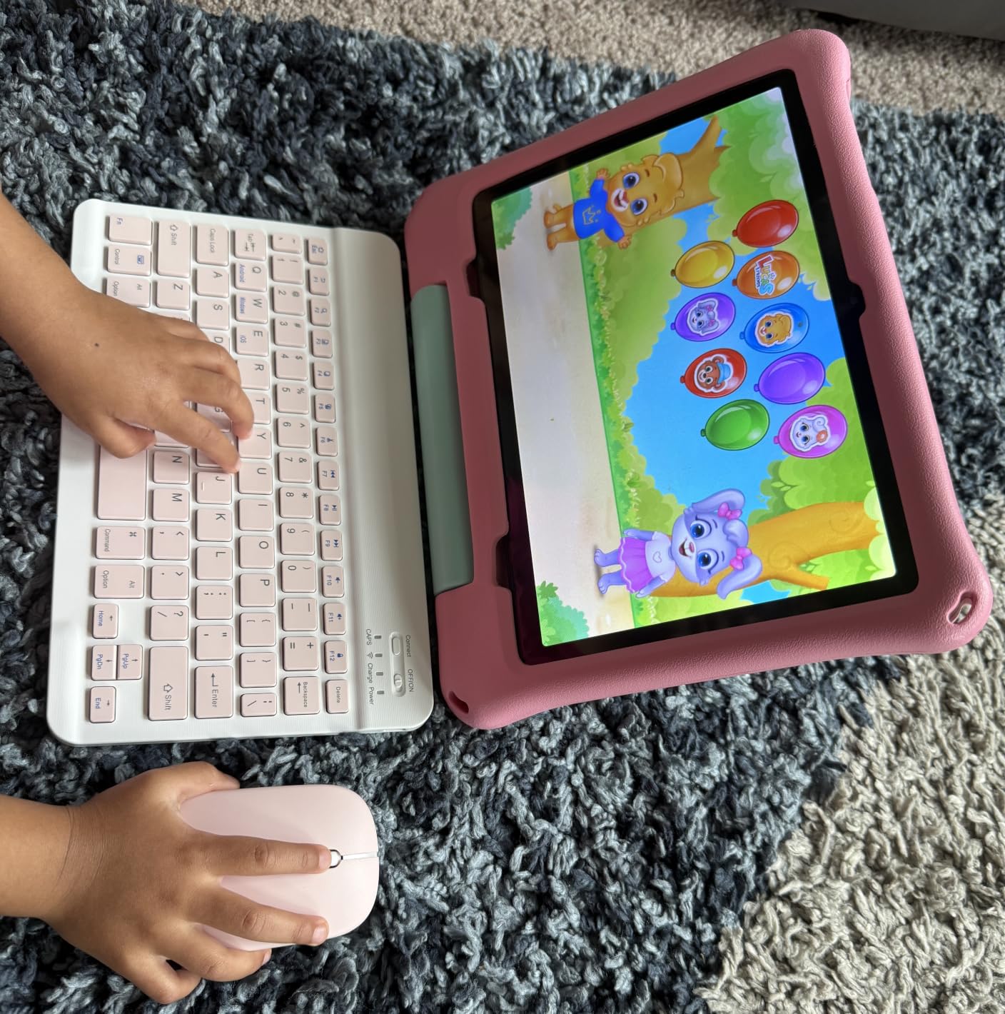 aiprotablet Kids Tablet, Android 16 Tablet for Kids 10 inch Octa-Core 2.2GHz with Case, 30GB RAM 64GB ROM, 2TB Expand, Parental Control, Dual Camera, BT, WiFi, with Keyboard Mouse Stylus, Gift (Green) customer photo 2