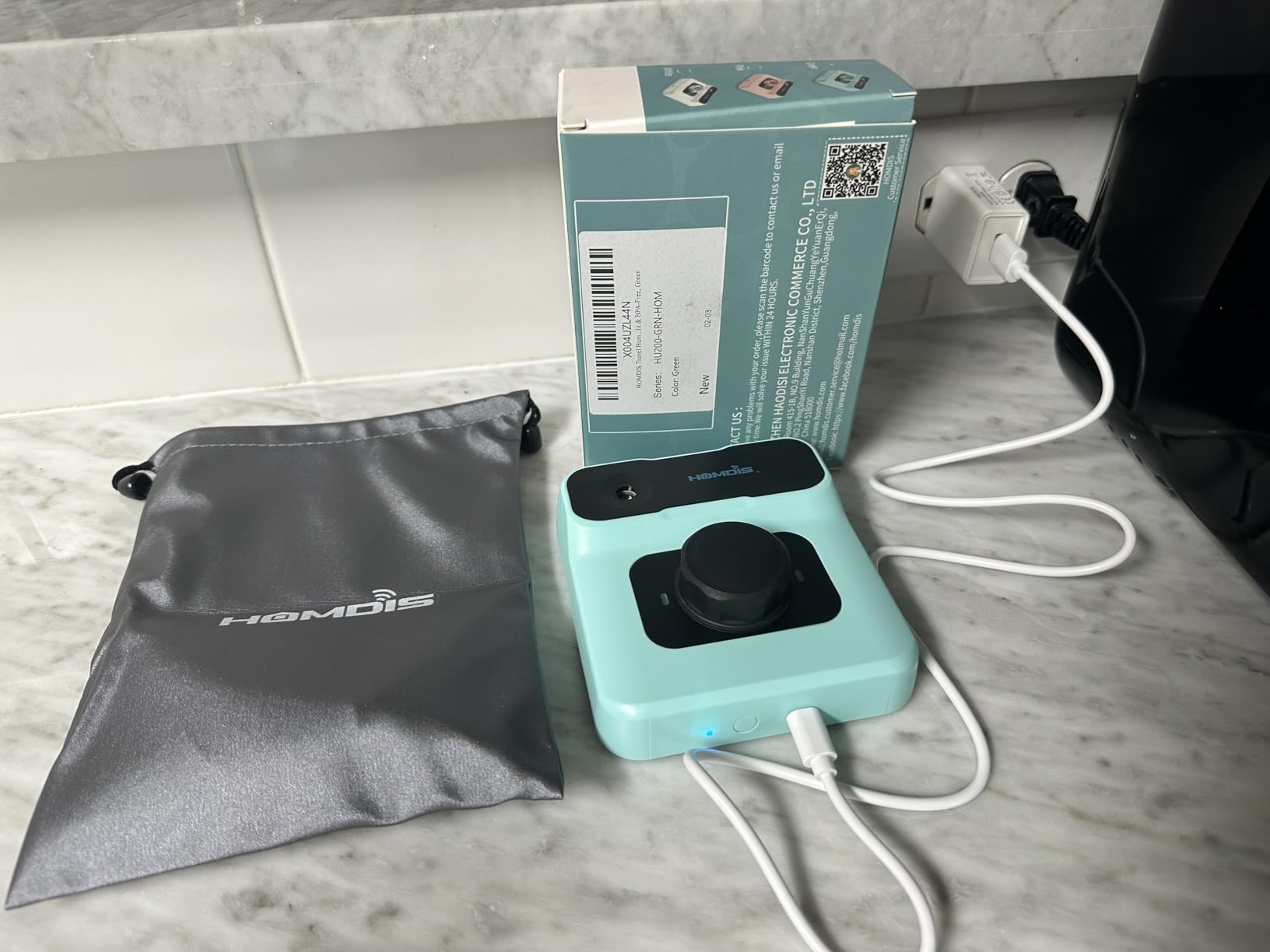 Travel Humidifier, Portable Small Humidifier for Plants, Bedroom, Office, Hotel or Car, 5000mAh Battery Operated Mini Cool Mist Humidifiers, Quiet 23dB, Auto-off, Night Light & BPA-Free, Khaki customer photo 1