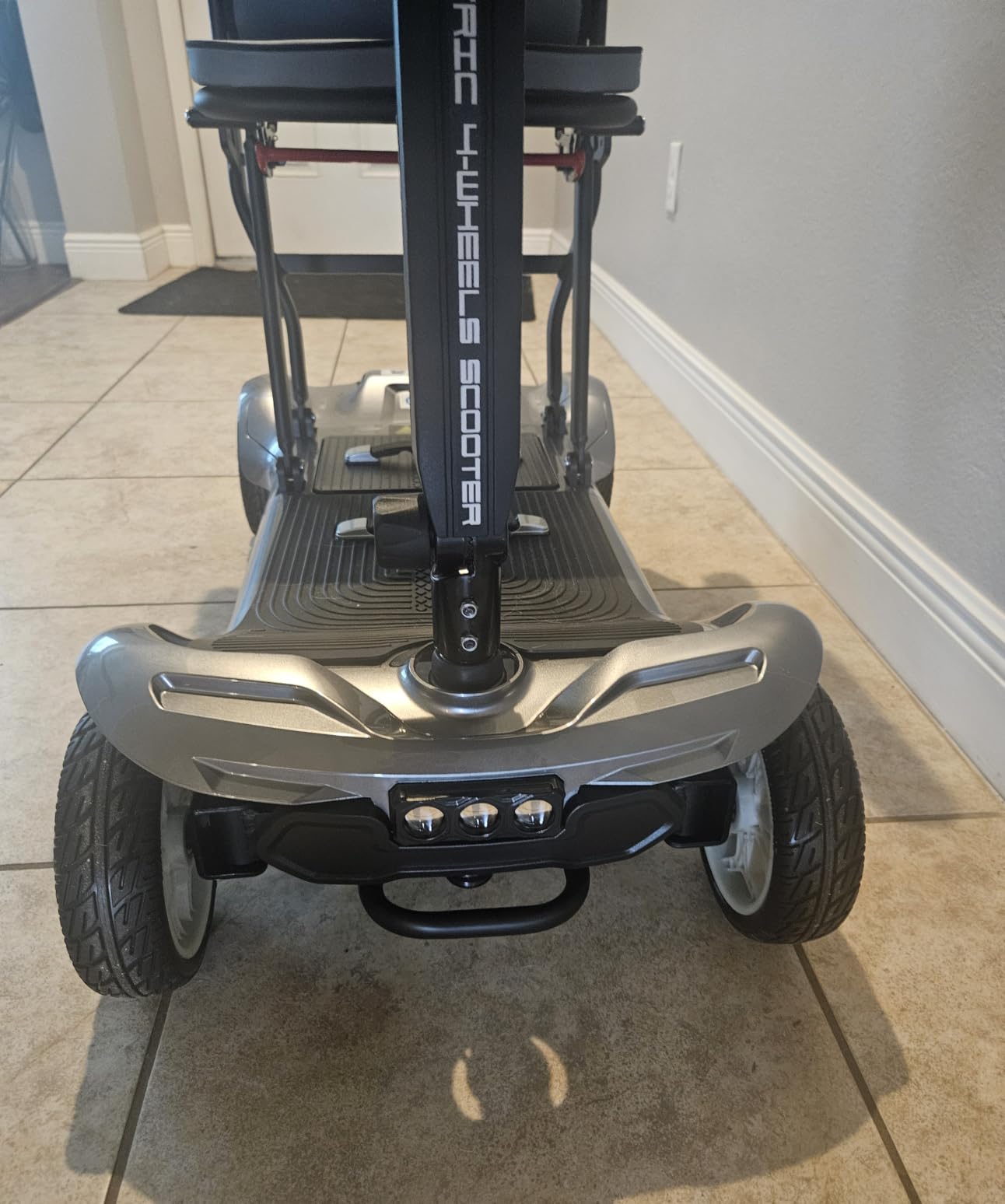 [2026 Upgraded] PAISEEC D3 Pro 35 lbs Lightweight Mobility Scooter for Seniors, Light Weight Mobility Scooter with 2 Batteries, Long Range, Airline Approved, Foldable Mobility Scooter (Silvery) customer photo 2