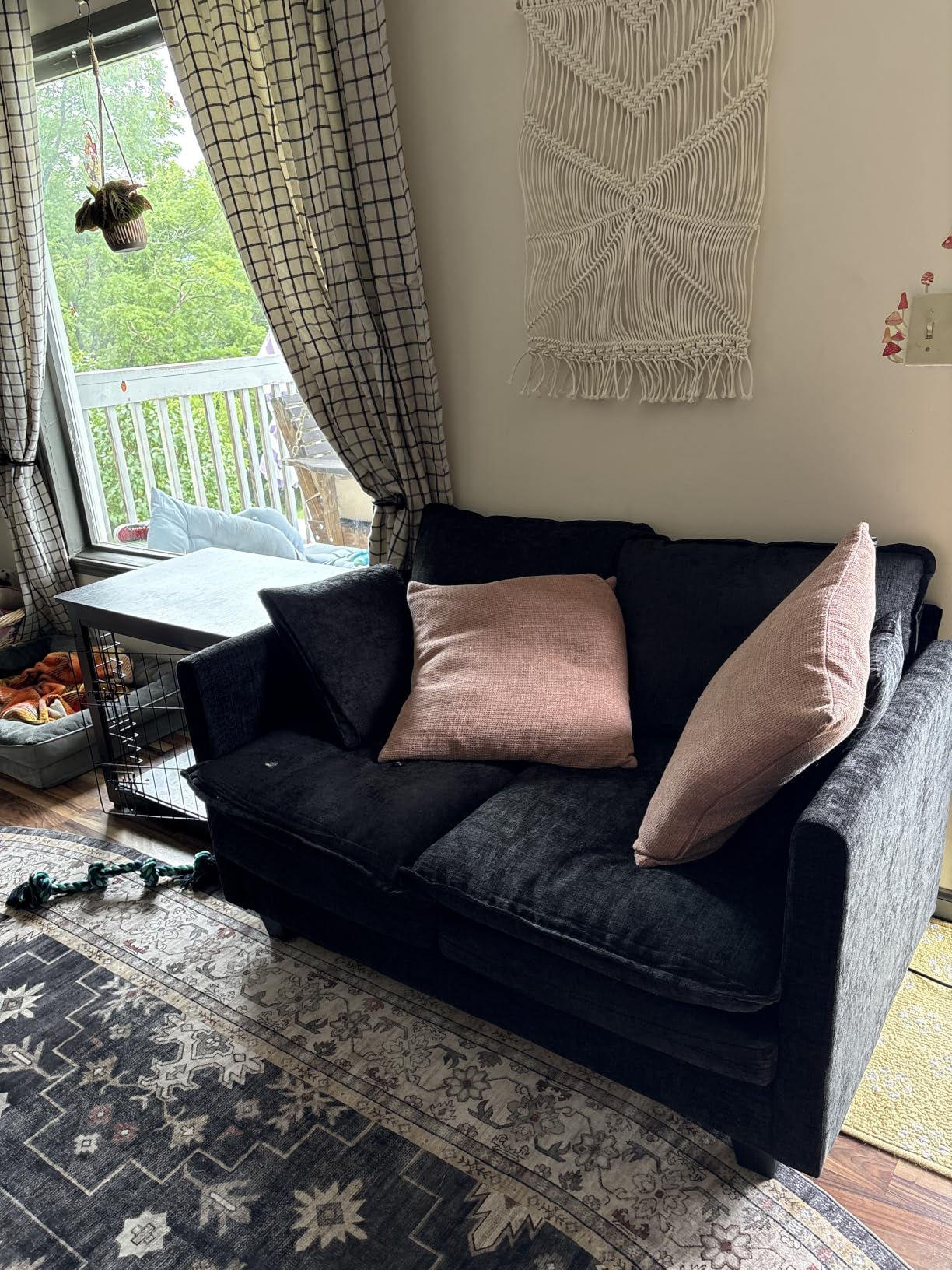 Loveseat Sofa Cloud Sofa Couch 50'', Modern Loveseats 2 Seat Couch 27