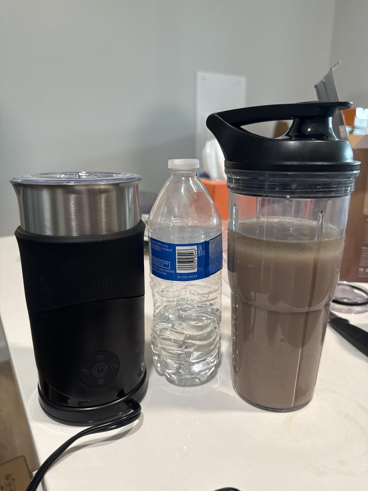 Large Capacity 4-in-1 Electric Milk Steamer 350ml, 7700RPM High Speed, Hot & Cold Foam Maker customer photo 1
