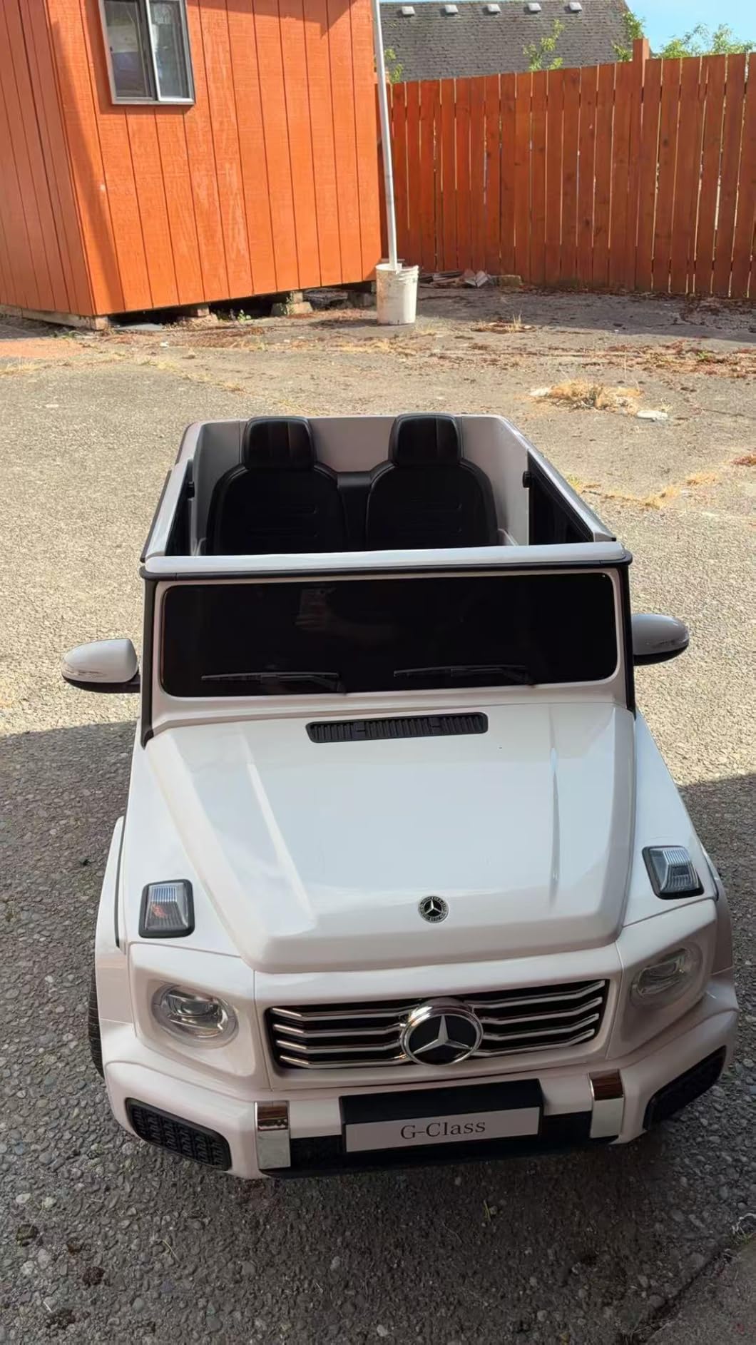 ELEMARA 2 Seater 24v Ride on Toys for Big Kids, Mercedes Benz G-Class G500 Electric Car for Kids, 4WD Ride on Car with Remote Control, Battery Powered SUV, Bluetooth, Music & Horn, Low Battery Prompt, Black customer photo 2