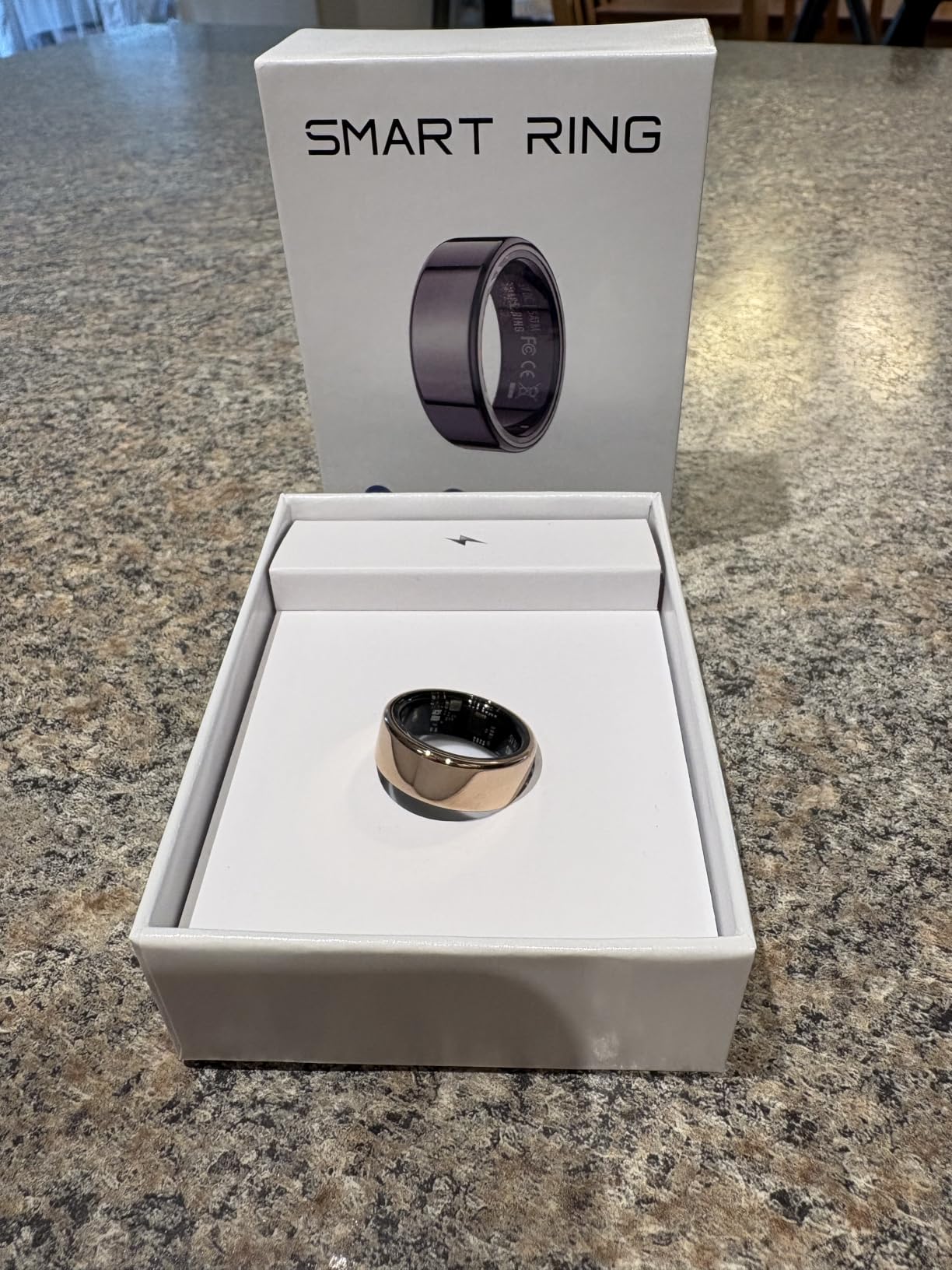 Mirlray Smart Ring for Women & Men, Smart Ring Health Tracker, Blood Oxygen & Heart Rate Monitor, Long Lasting Battery Sleep Ring, Waterproof Fitness Ring (Rose Gold, 8) customer photo 1