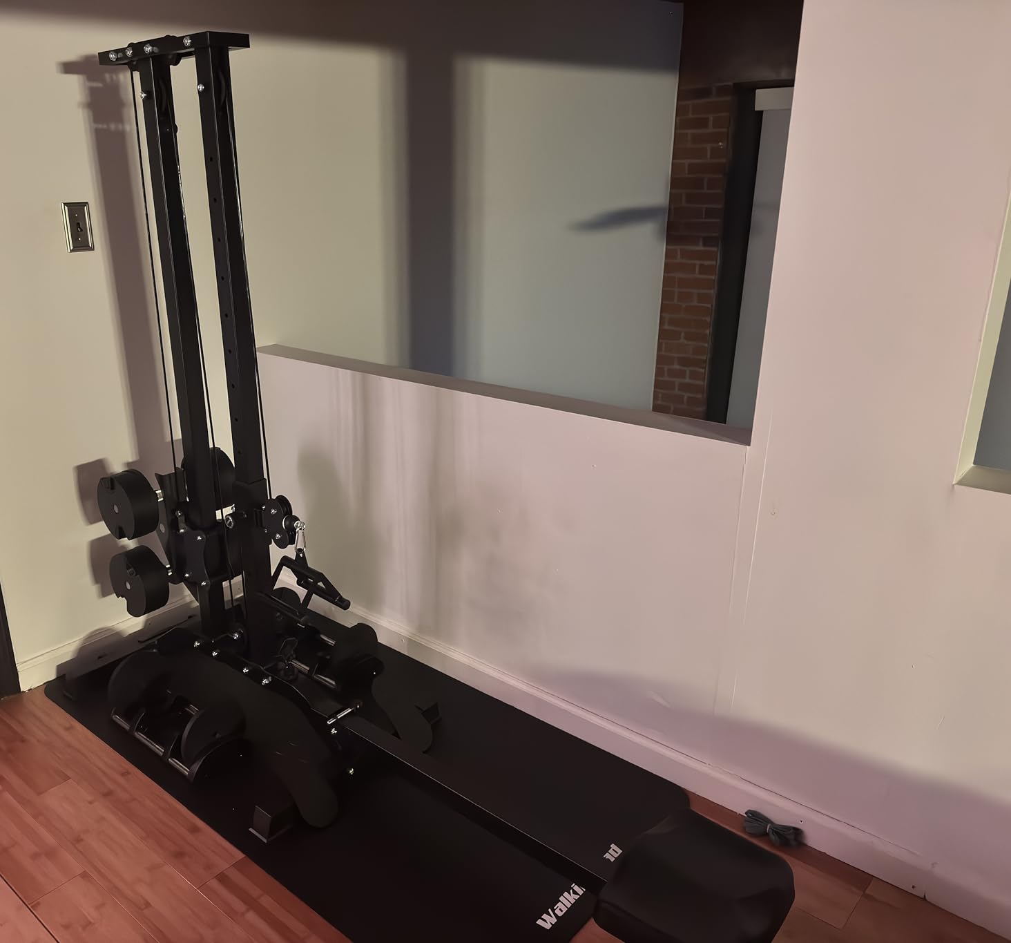 TOUSAINS CR63 Foldable Cable Machine for Home Gym | 450LBS Capacity, LAT Pulldown & Low Row, Freestanding Compact Pulley System, Space-Saving customer photo 1