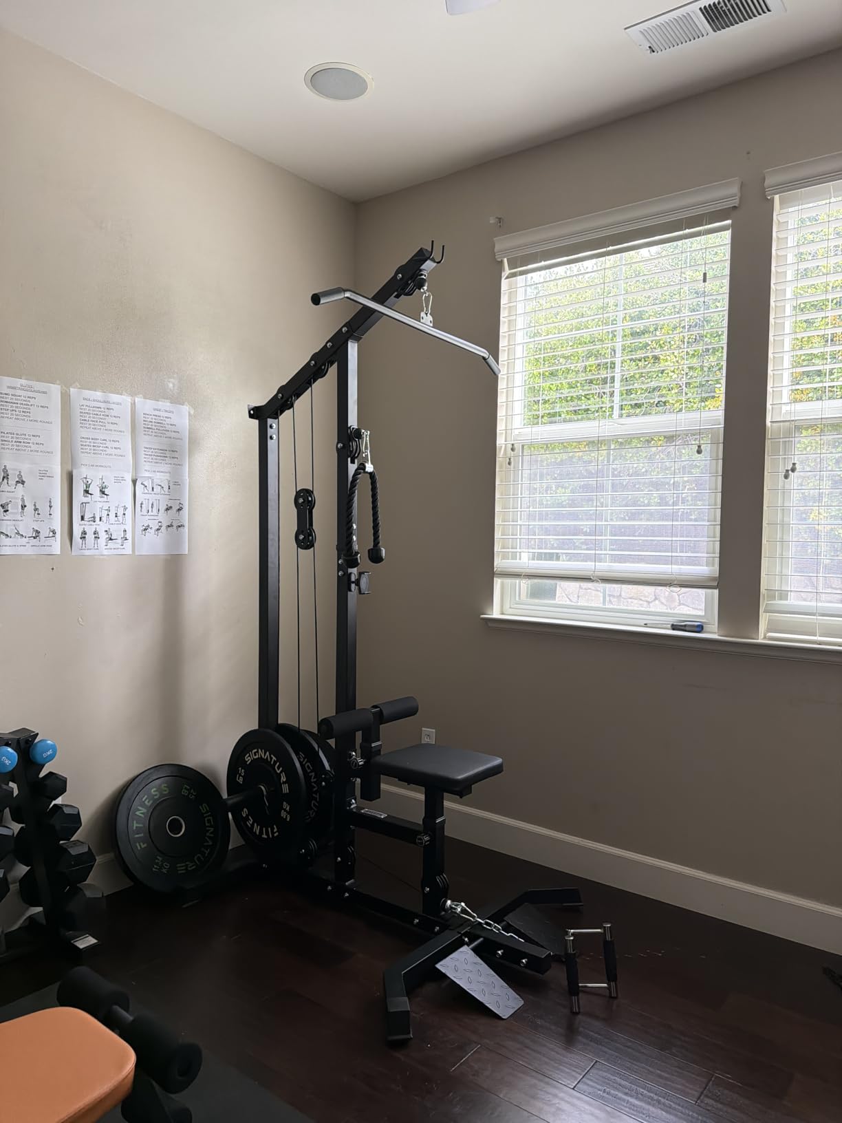 TOUSAINS CR63 Foldable Cable Machine for Home Gym | 450LBS Capacity, LAT Pulldown & Low Row, Freestanding Compact Pulley System, Space-Saving customer photo 2