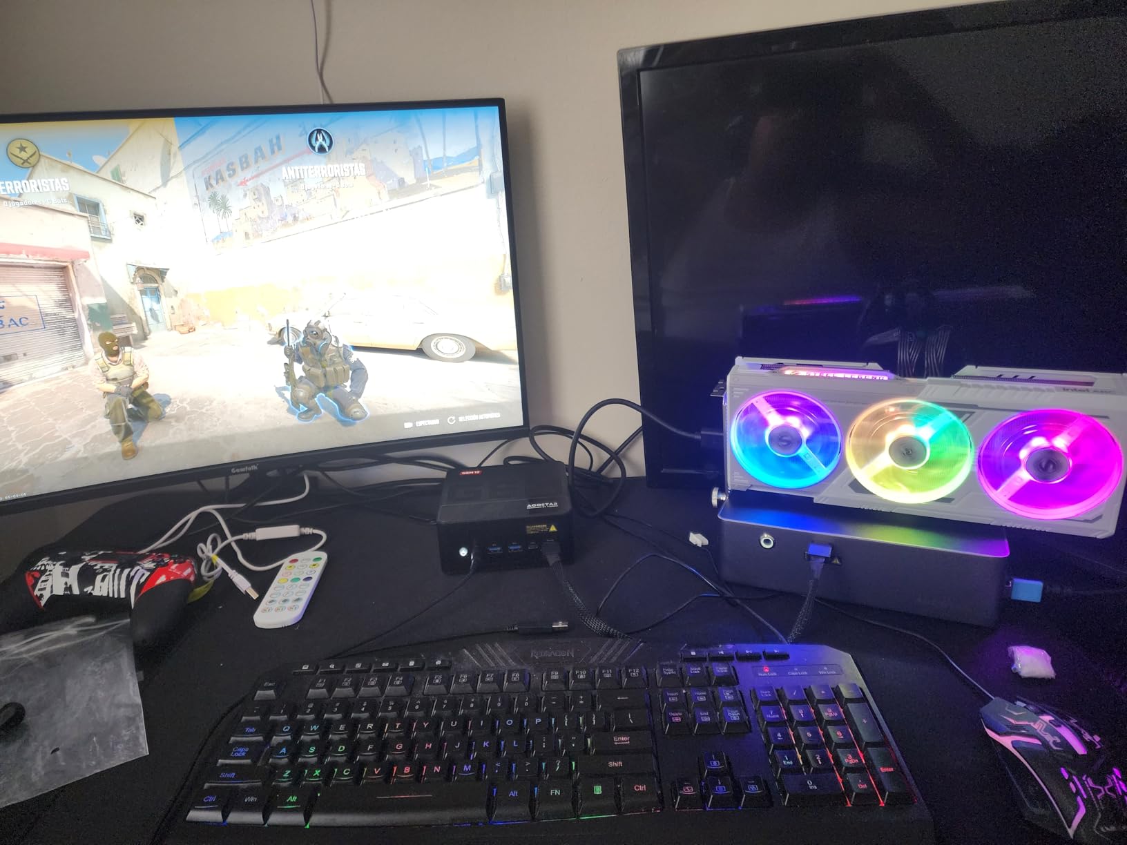 AOOSTAR AG03 EGPU Docking Station, with OCuLink & Dual Thunderbolt 5 (80Gbps), Built-in 800W Power Supply, Supports Up to 500W Mainstream NVIDIA and AMD Graphics Cards, PCIe 4.0 x4, 140W PD customer photo 2