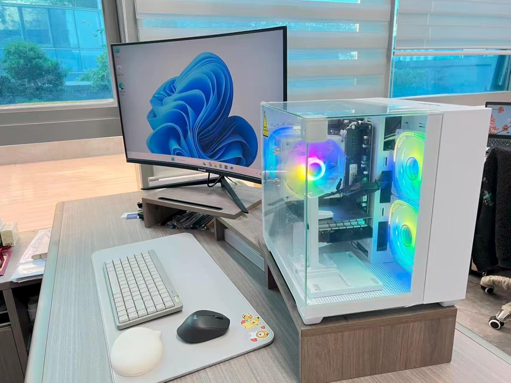 Gaming PC Desktop Computer, GeForce RTX 3050 8GB GDDR6, Ryzen 7 4700LE | 16GB DDR4 RAM, 512GB NVMe SSD, WiFi 6 Prebuilt Tower for Gaming, Streaming, Content Creation, Home Office & Students customer photo 2