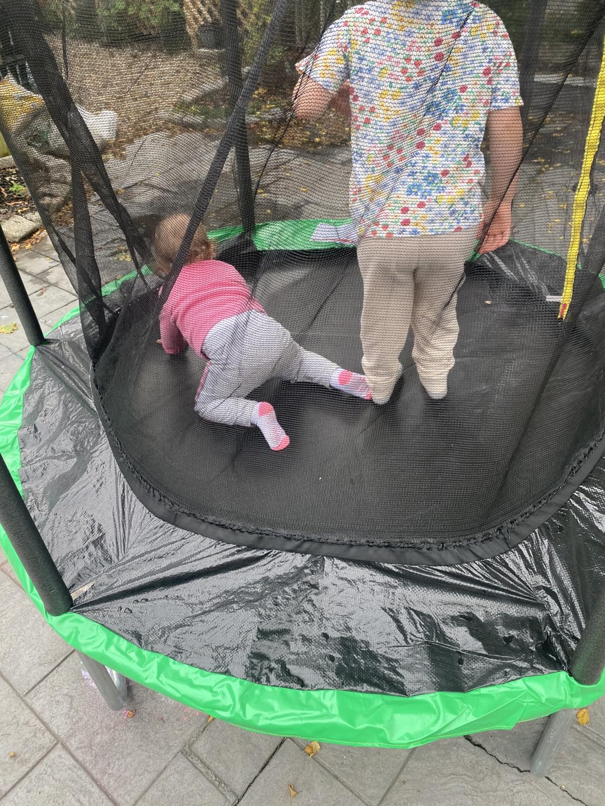 AOTOB 12 FT/14 FT Rectangle Trampoline - Perfect Outdoor Trampolines for Kids - Gymnastics Style Trampoline with Enclosure & Ladder, Max Load 440 lbs customer photo 2