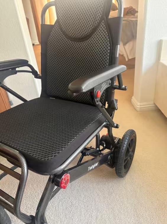 New Upgrade Electric Wheelchair for Adults, 38LBS Lightweight Foldable Motorized Wheelchair with 18+ Miles Long Travel Range, 500W Power, 350 LBS Weight Capacity, Airline Approved for Seniors customer photo 1