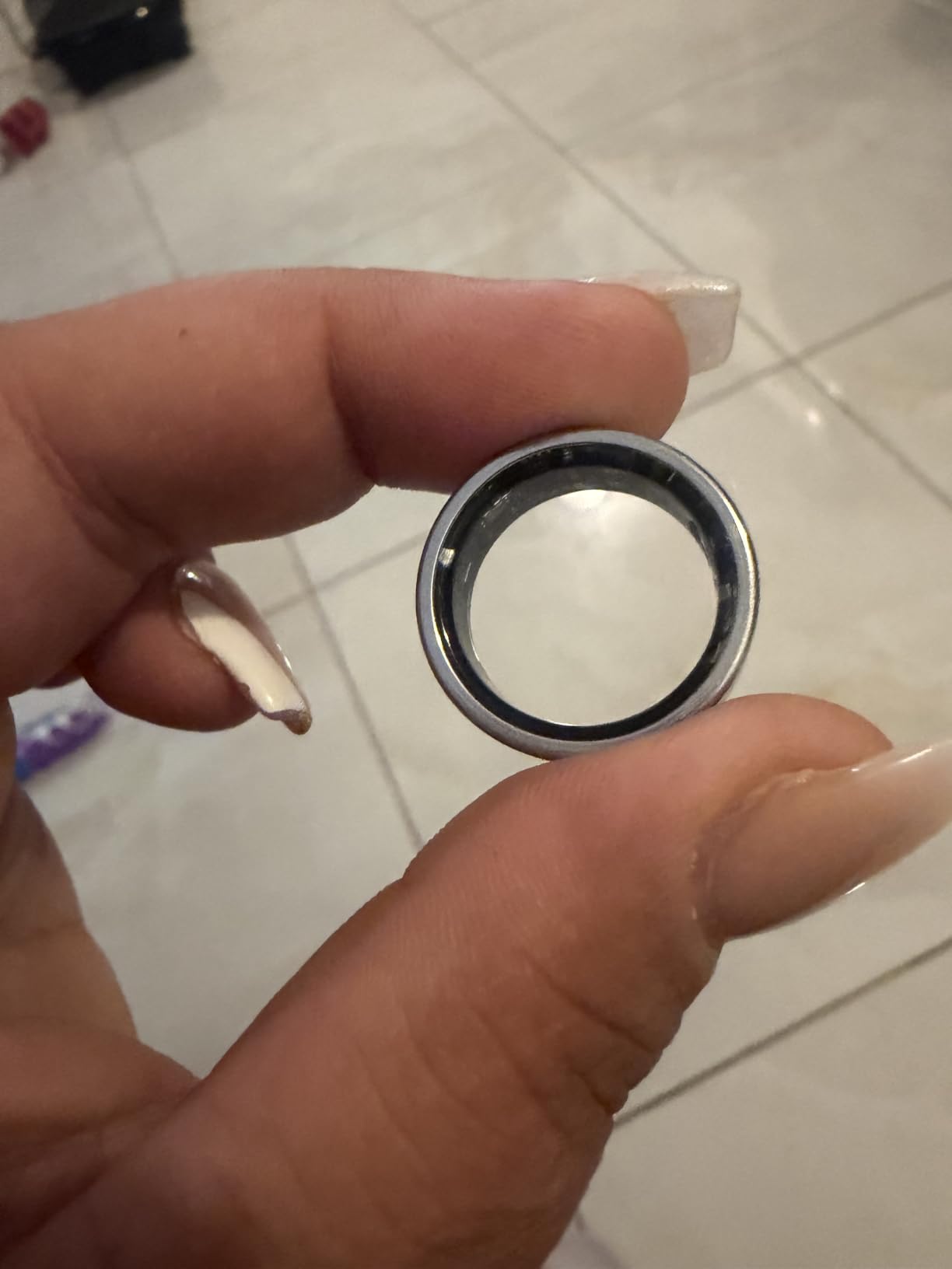 Smart Ring for Women Men, Fitness Tracker Ring with Free App No Subscription Fee, 7 Days Battery Life, Sleep Monitor, Heart Rate & Step Tracker, IP68 Waterproof, Android/iOS Compatible(Black,11) customer photo 2