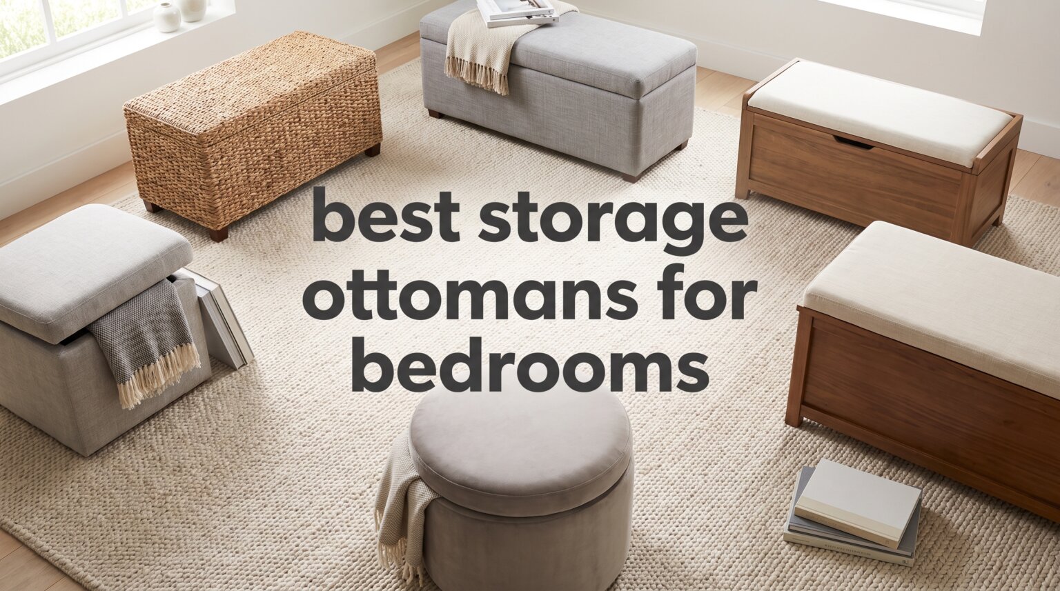 best storage ottomans for bedrooms