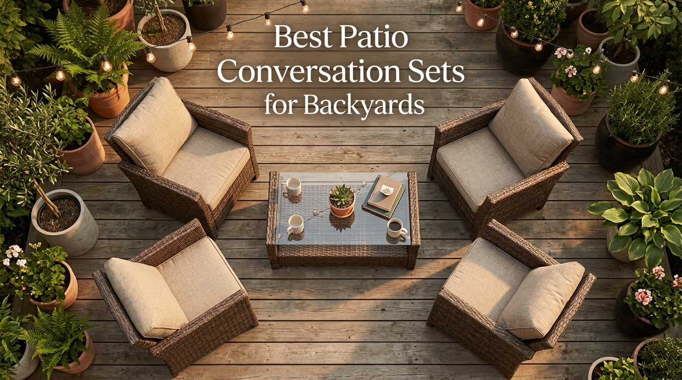best patio conversation sets for backyards