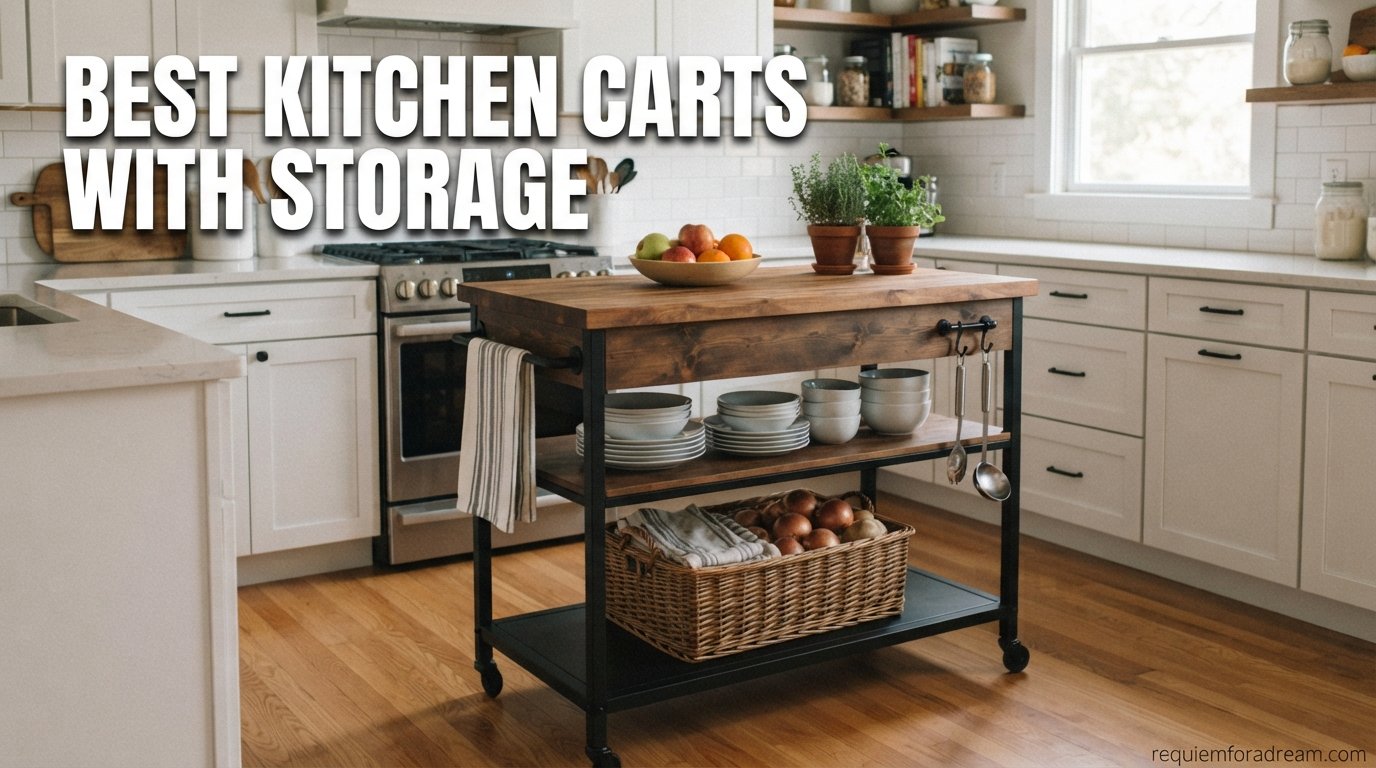 best kitchen carts with storage