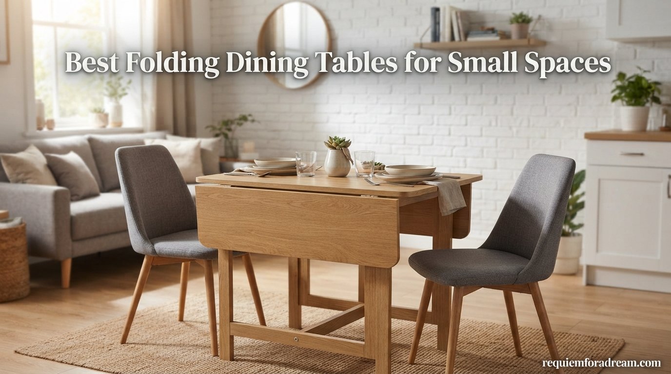 best folding dining tables for small spaces