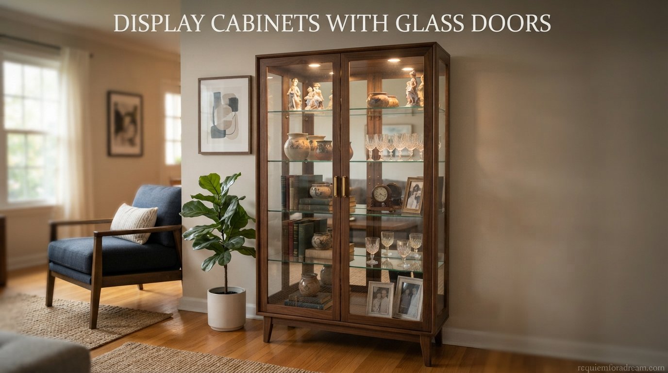 best display cabinets with glass doors