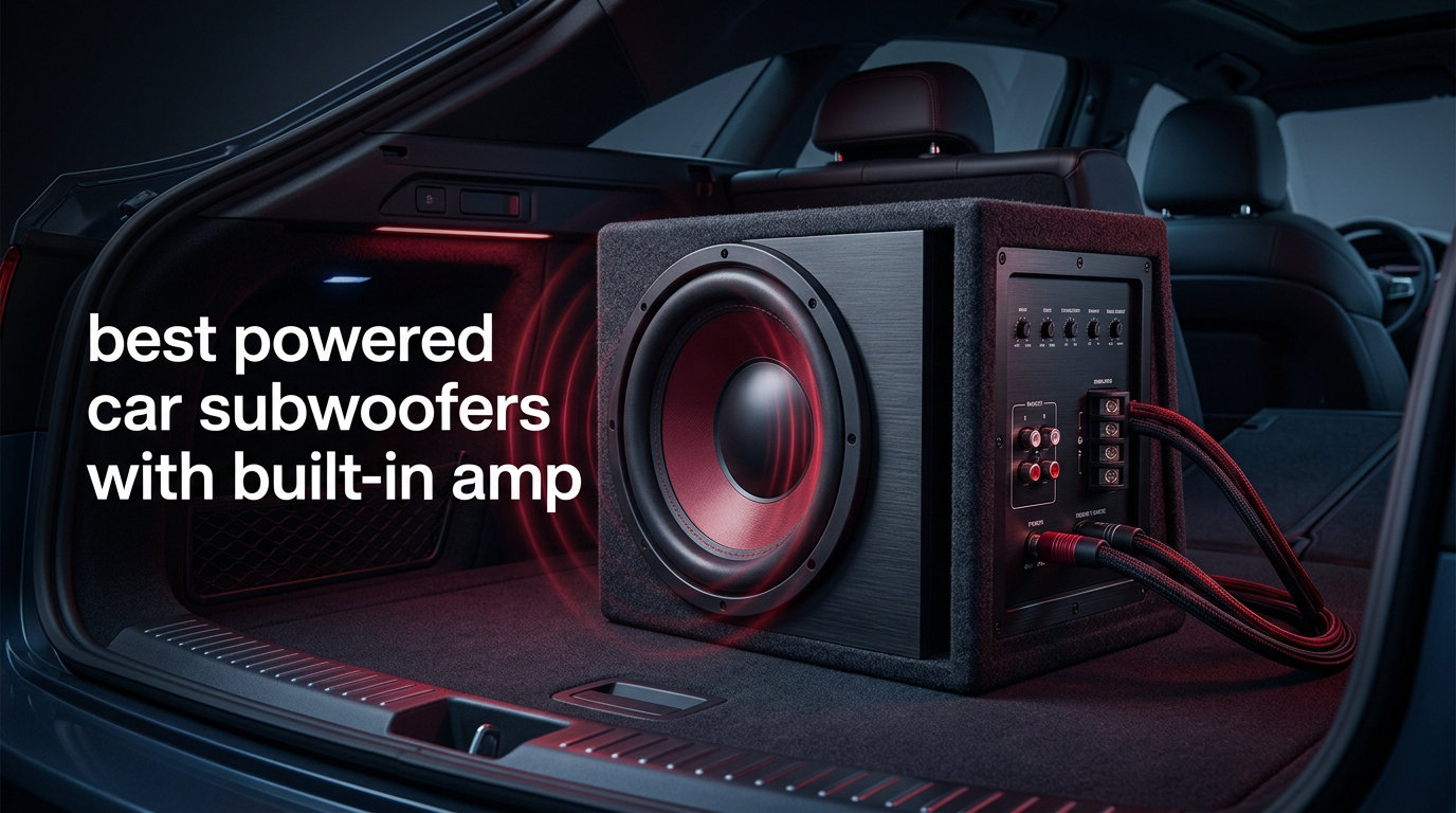 best powered car subwoofers with built-in amp