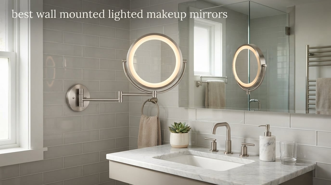 best wall mounted lighted makeup mirrors