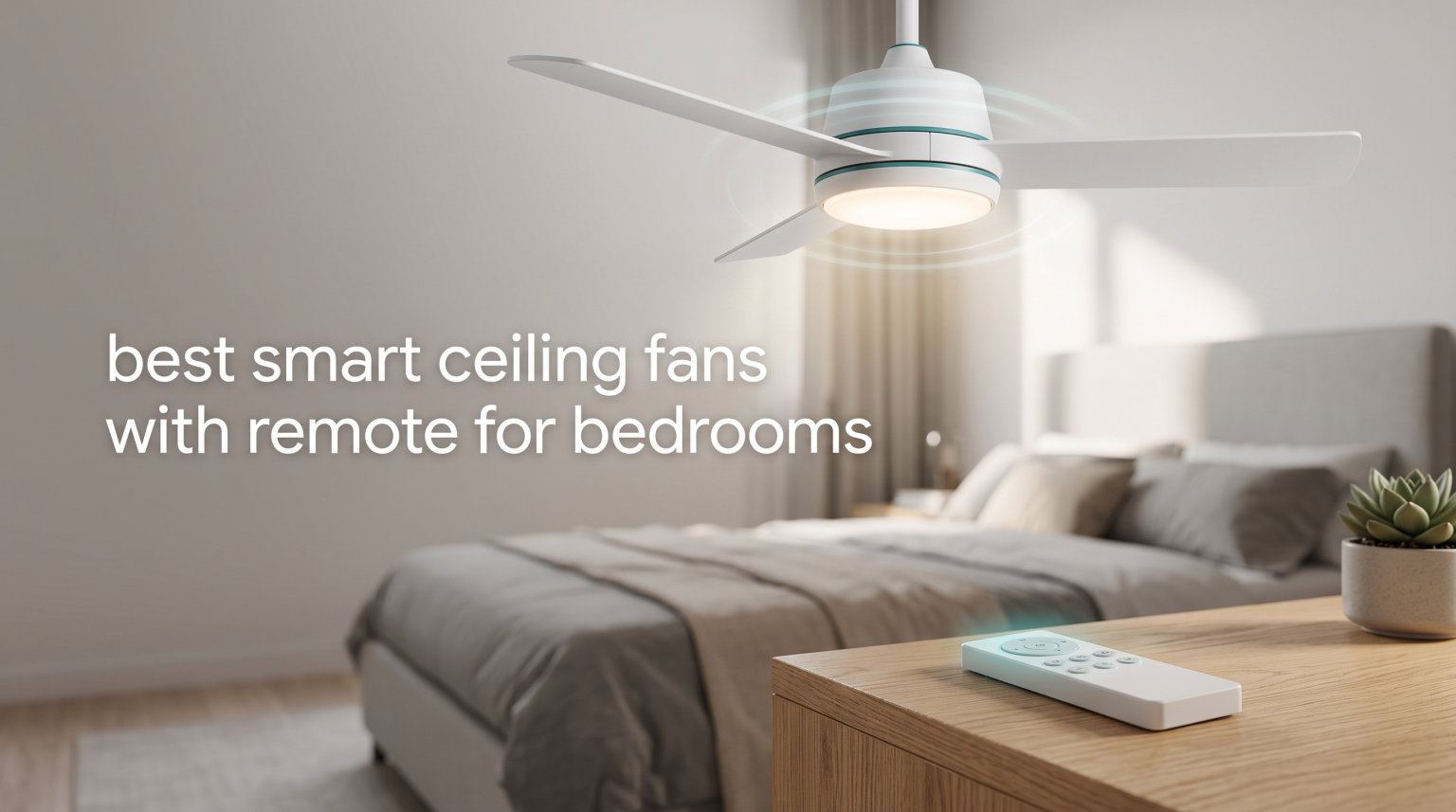 best smart ceiling fans with remote for bedrooms