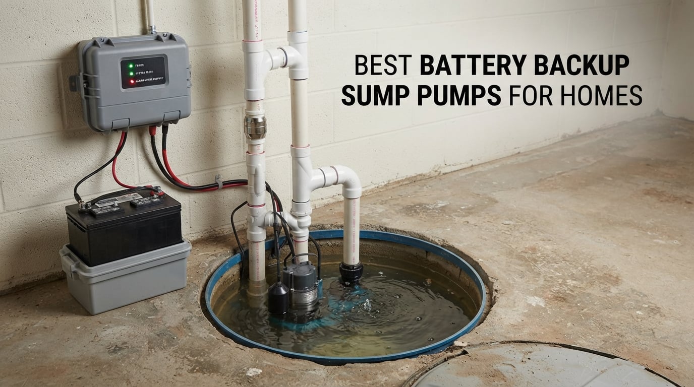 best battery backup sump pumps for homes