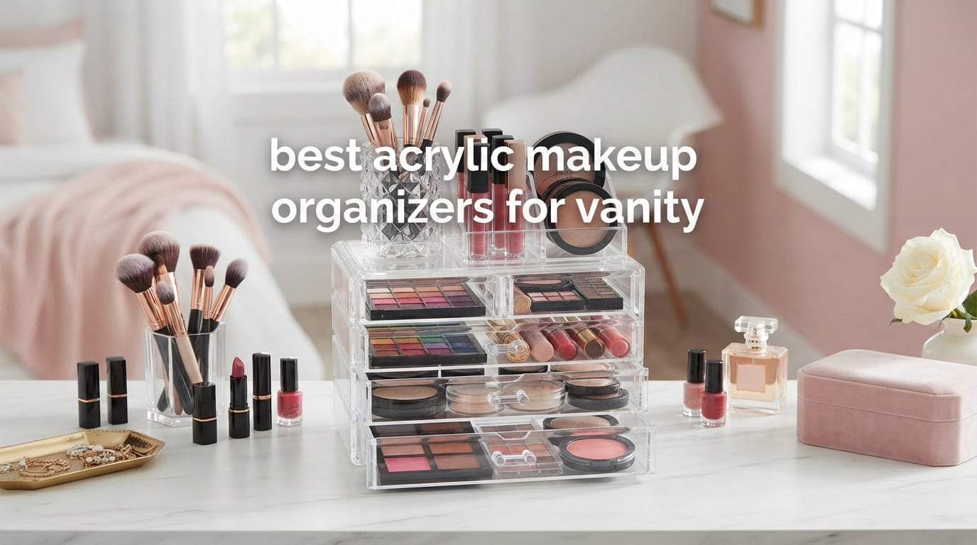 best acrylic makeup organizers for vanity