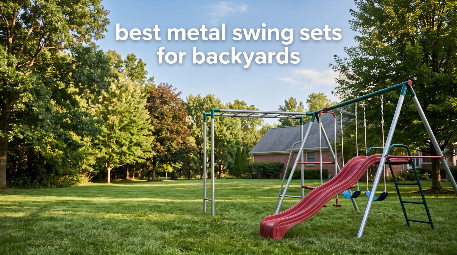 best metal swing sets for backyards