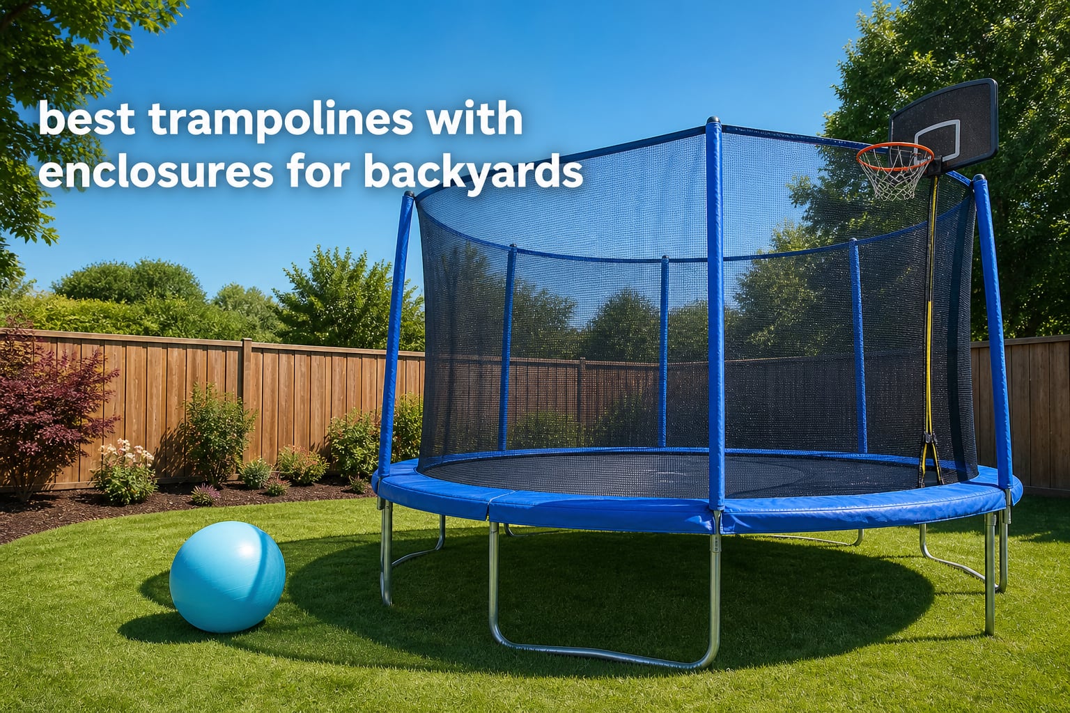 best trampolines with enclosures for backyards